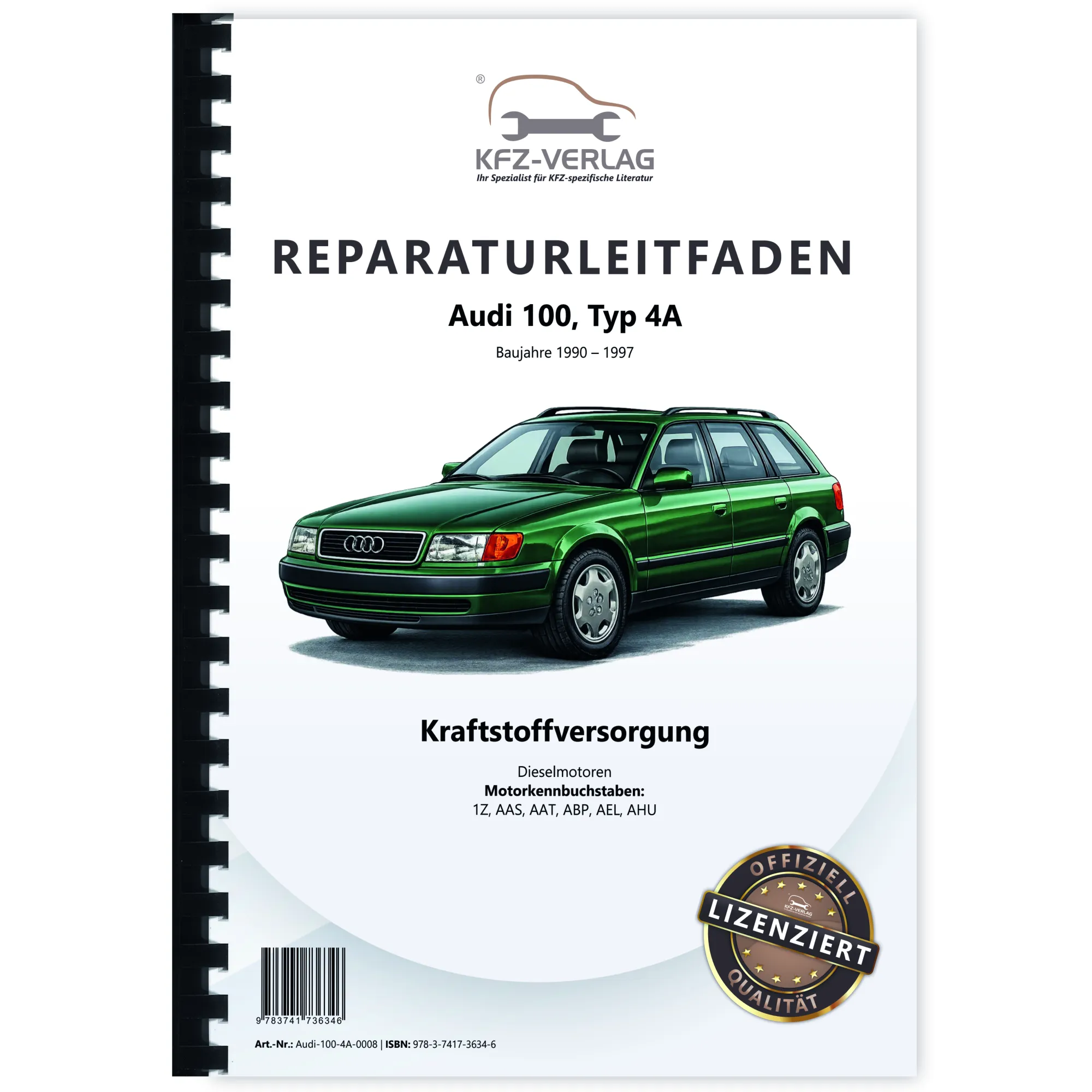 Audi 100 Typ 4A 1990-1997 Kraftstoffversorgung Dieselmotoren Reparaturanleitung