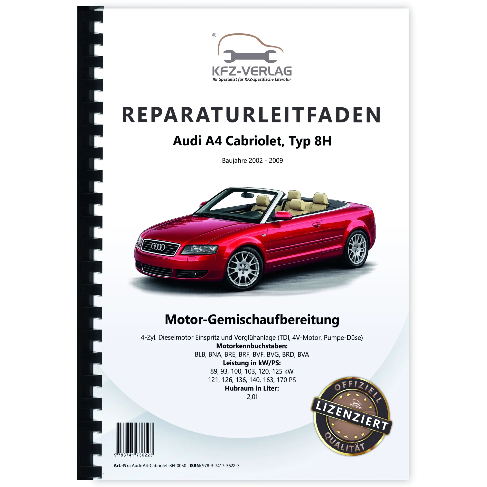 Audi A4 Cabriolet (02-09) Diesel Einspritz Vorglühanlage 2,0l Reparaturanleitung