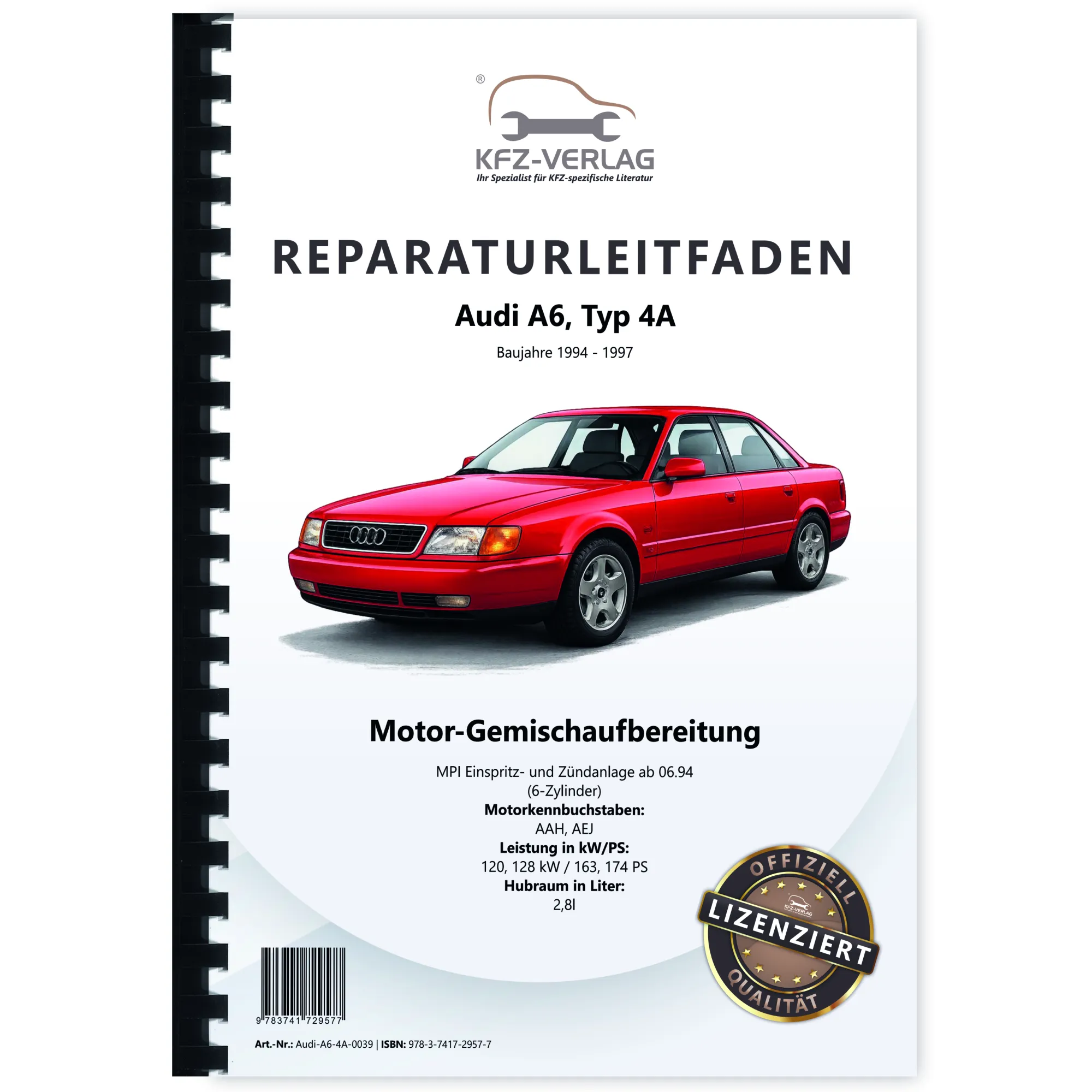 Audi A6 4A 1994-1997 MPI Einspritz/Zündanlage 2,8l Reparaturanleitung Audi A6 4A 1994-1997 MPI Einspritz/Zündanlage 2,8l Reparaturanleitung