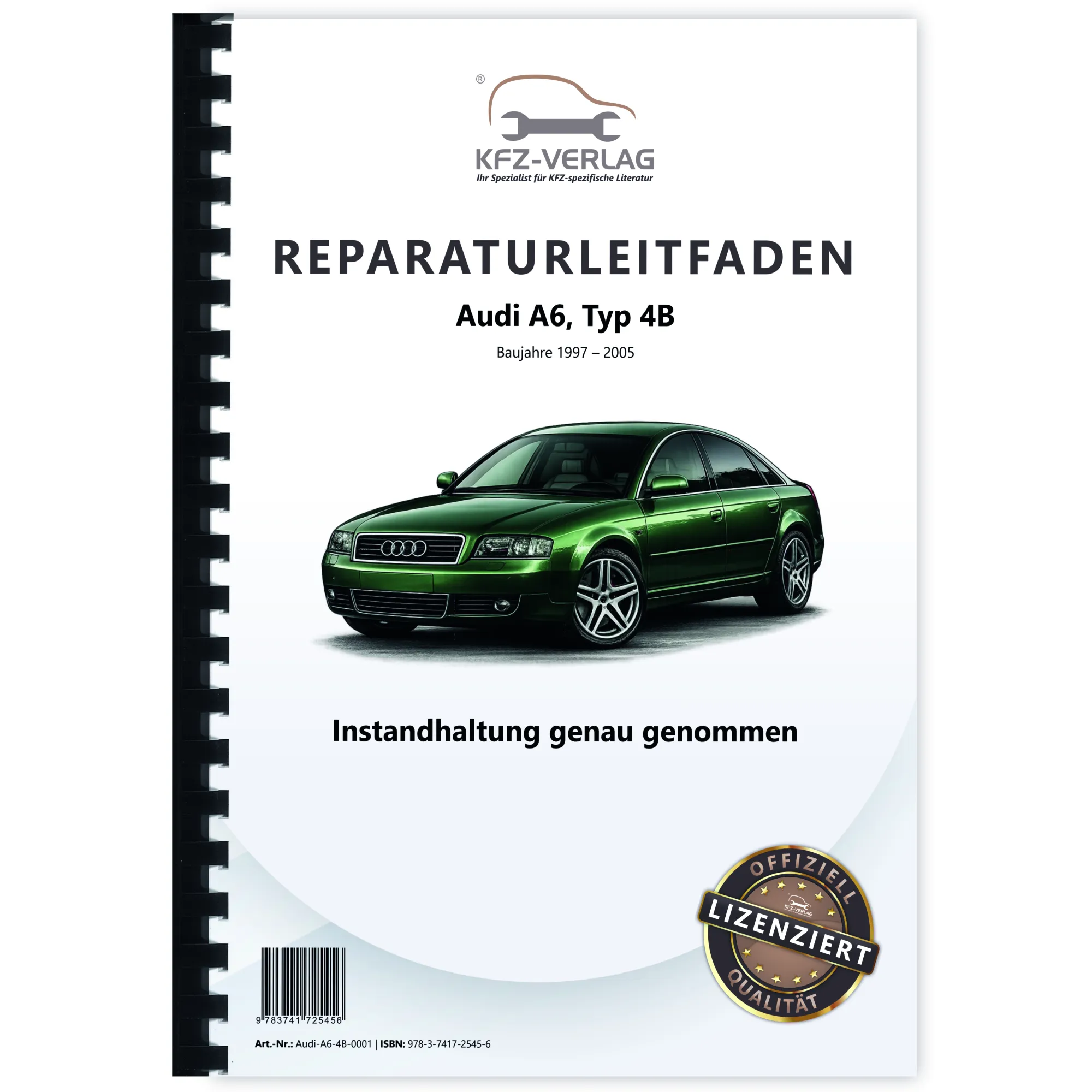 Audi A6 Typ 4B 1997-2005 Instandhaltung Inspektion Wartung Reparaturanleitung