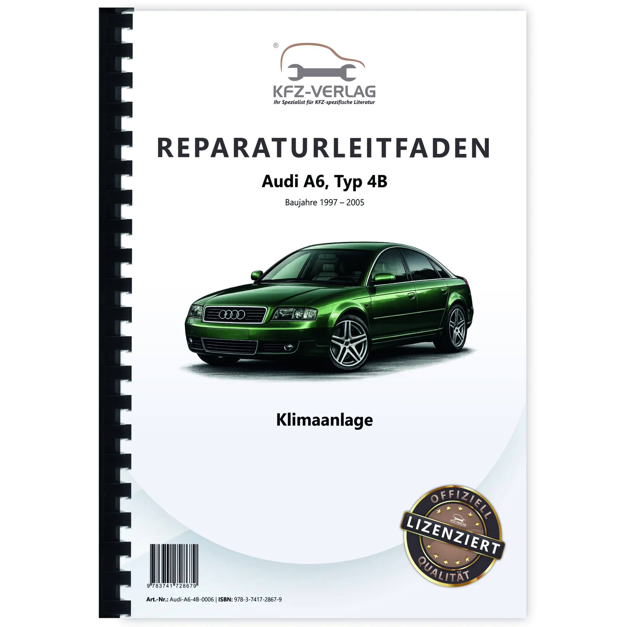 Audi A6 Typ 4B 1997-2005 Klimaanlage mit Eigendiagnose Reparaturanleitung