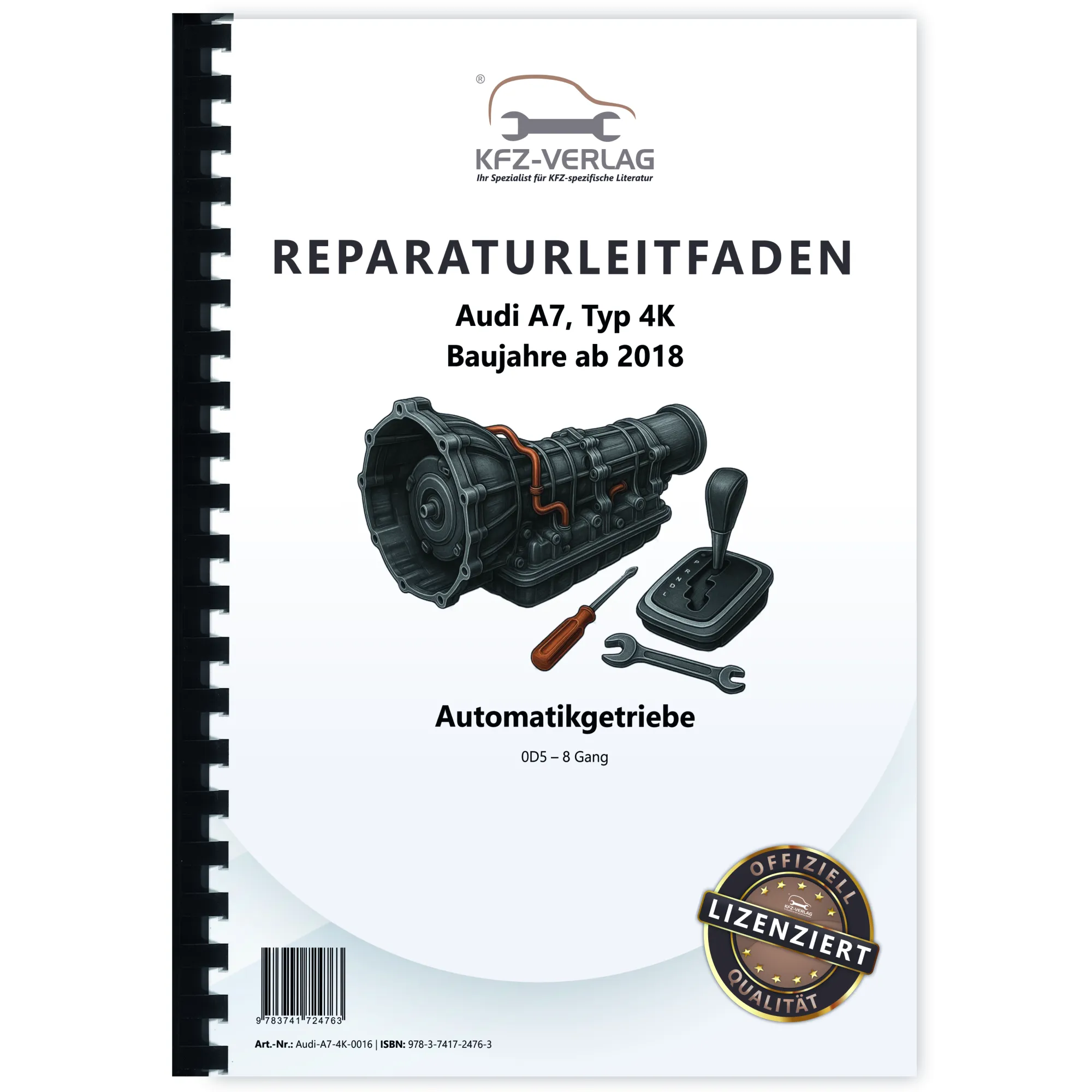 Audi A7 Typ 4K ab 2018 8 Gang Automatikgetriebe 0D5 Reparaturanleitung