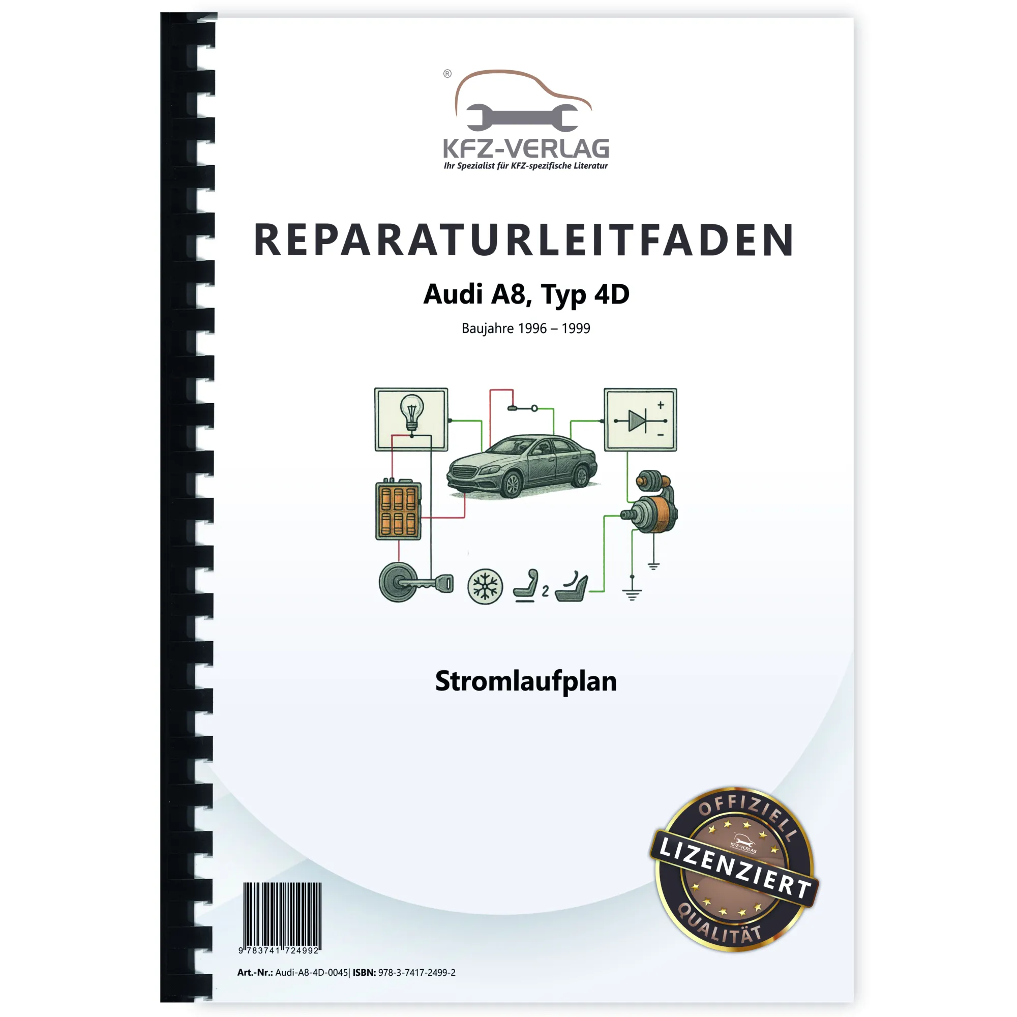 Audi A8 Typ 4D 1996-1999 Schaltplan Stromlaufplan Verkabelung Elektrik Pläne Audi A8 Typ 4D 1996-1999 Schaltplan Stromlaufplan Verkabelung Elektrik Pläne