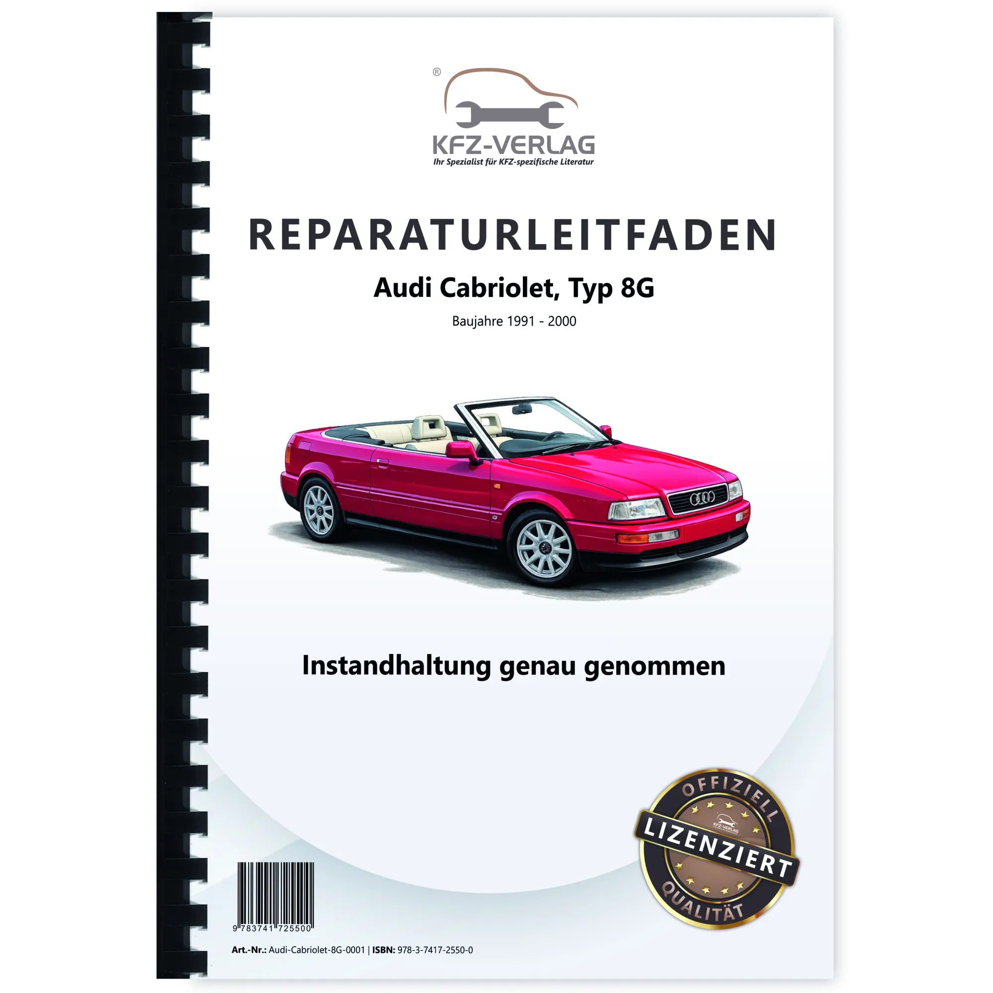 Audi Cabriolet 1991-2000 Instandhaltung Inspektion Wartung Reparaturanleitung Audi Cabriolet 1991-2000 Instandhaltung Inspektion Wartung Reparaturanleitung