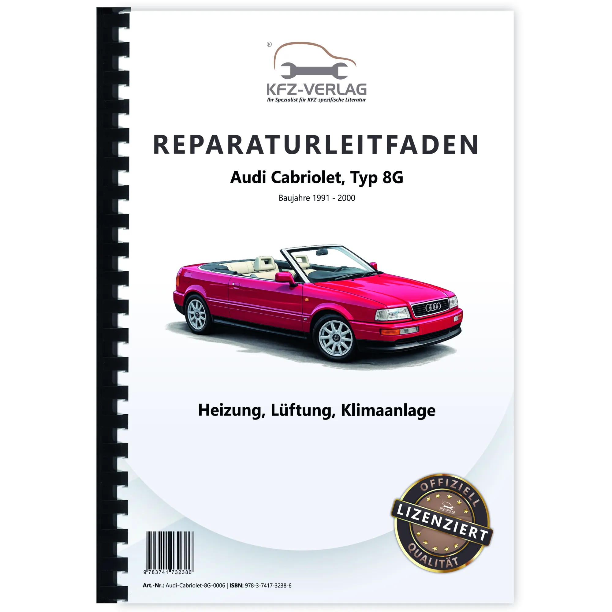 Audi Cabriolet 1991-2000 Heizung Belüftung Klimaanlage Reparaturanleitung Audi Cabriolet 1991-2000 Heizung Belüftung Klimaanlage Reparaturanleitung