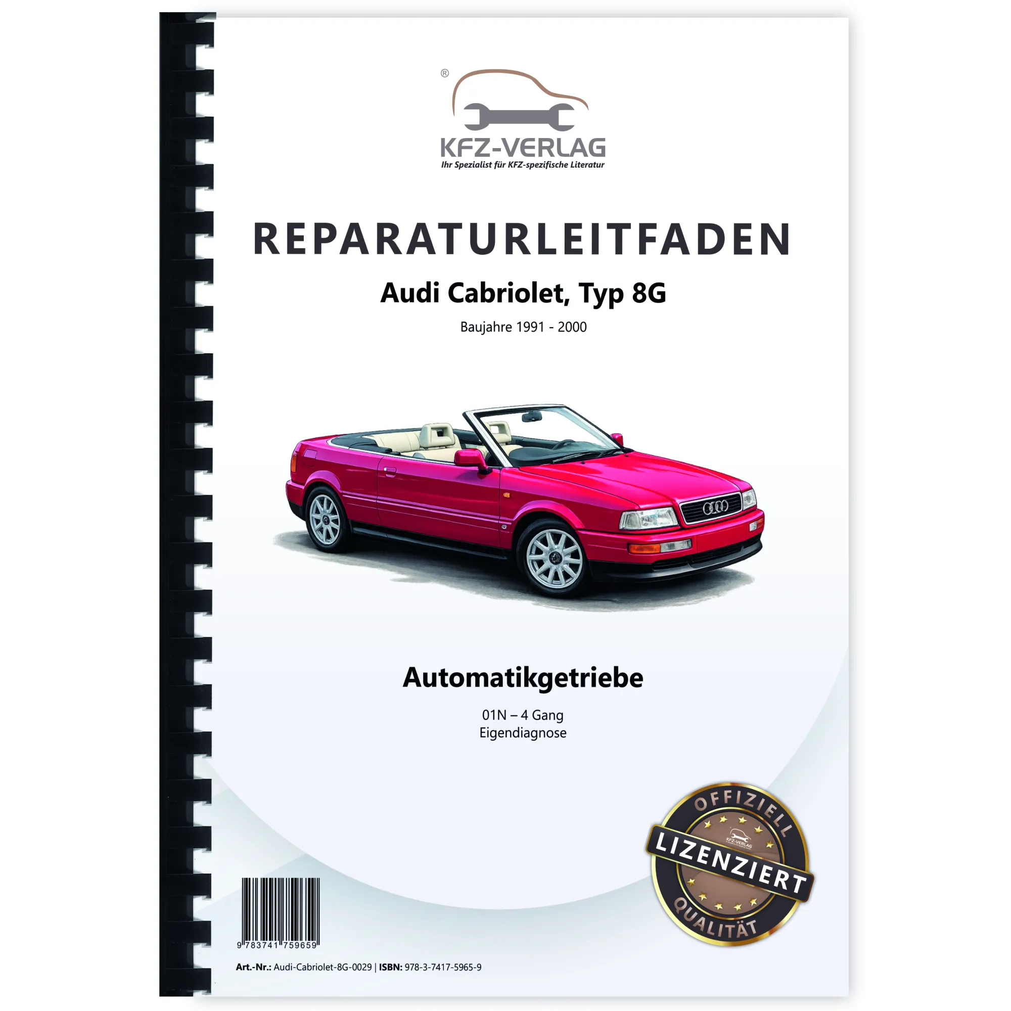 Audi Cabriolet 1991-2000 Eigendiagnose Automatikgetriebe 01N Reparaturanleitung Audi Cabriolet 1991-2000 Eigendiagnose Automatikgetriebe 01N Reparaturanleitung