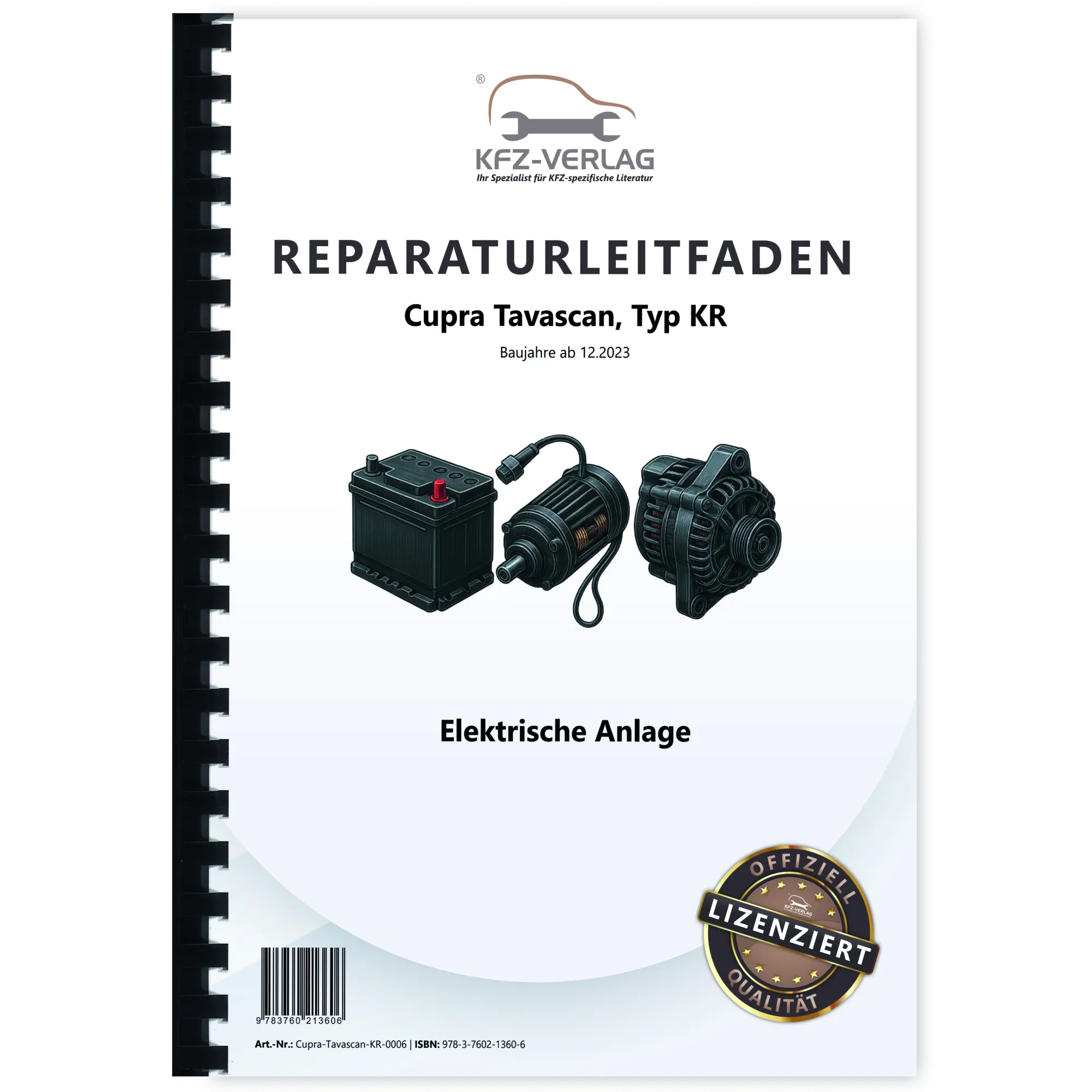 Cupra Tavascan Typ KR ab 2023 Elektrische Anlage Elektrik Reparaturanleitung