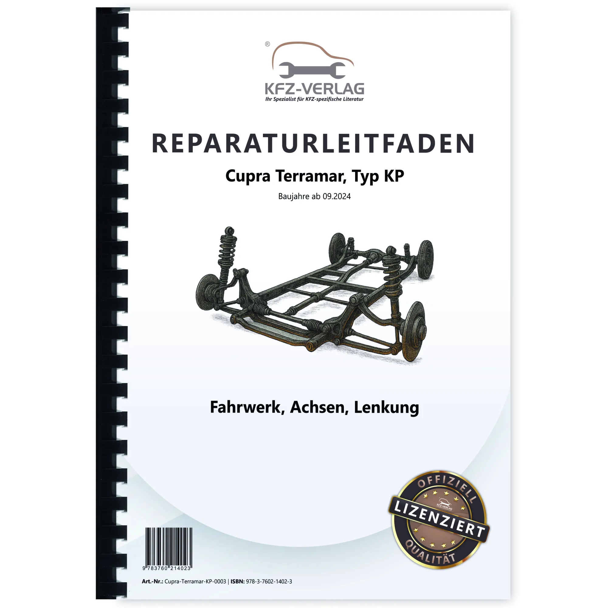 Cupra Terramar Typ KP ab 2024 Fahrwerk Achsen Lenkung Reparaturanleitung