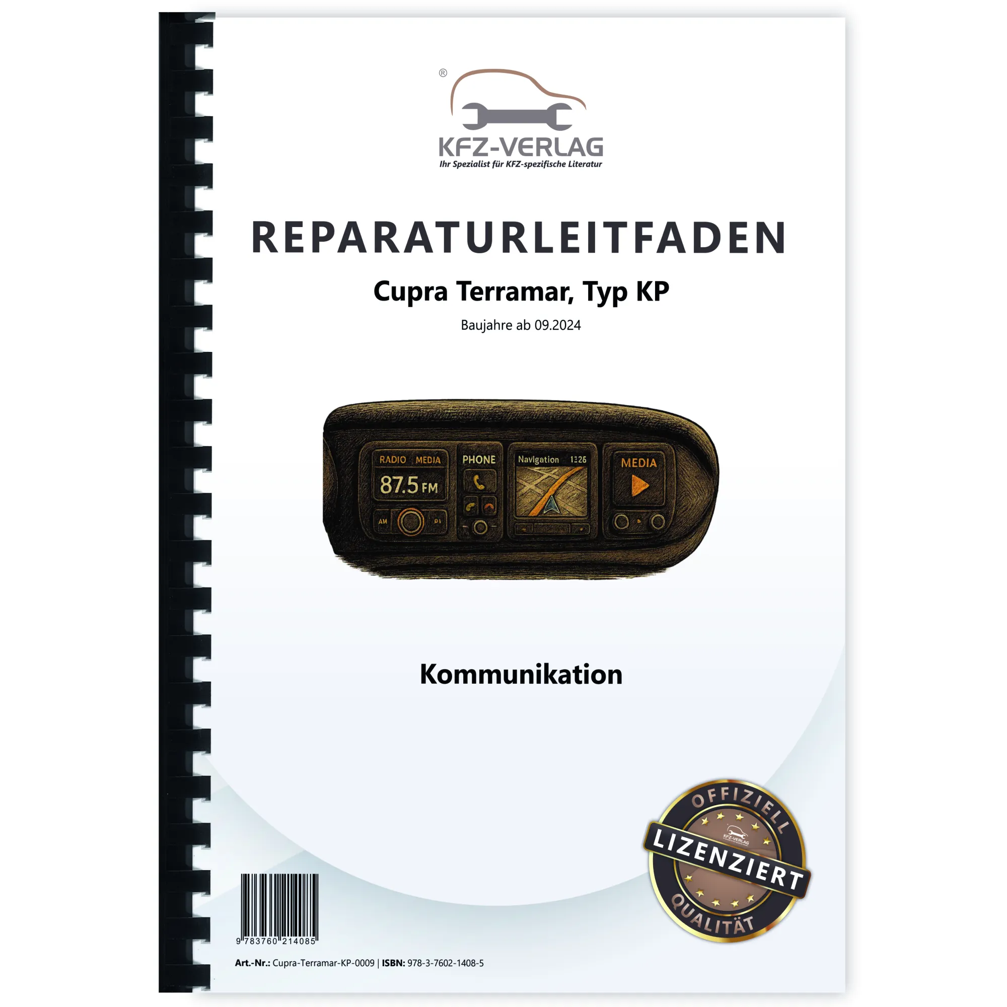 Cupra Terramar KP ab 2024 Kommunikation Radio Telefon Navi Reparaturanleitung