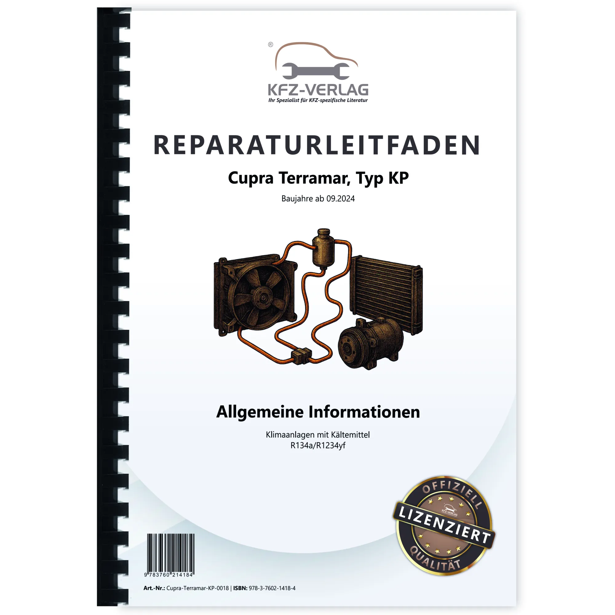 Cupra Terramar Typ KP ab 2024 Klimaanlagen mit Kältemittel Reparaturanleitung