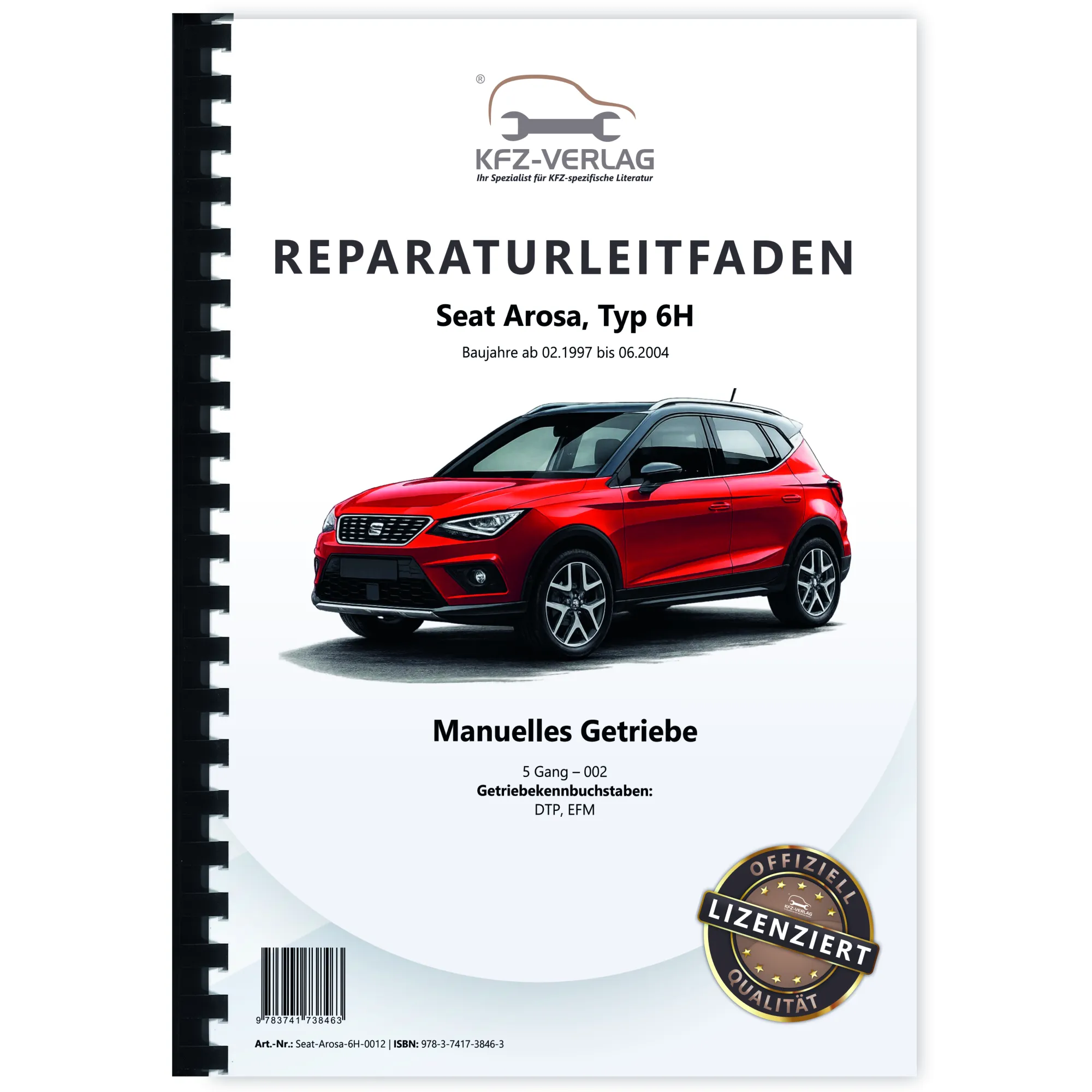 Seat Arosa Typ 6H (97-04) 5 Gang Manuelles Schaltgetriebe 002 Reparaturanleitung