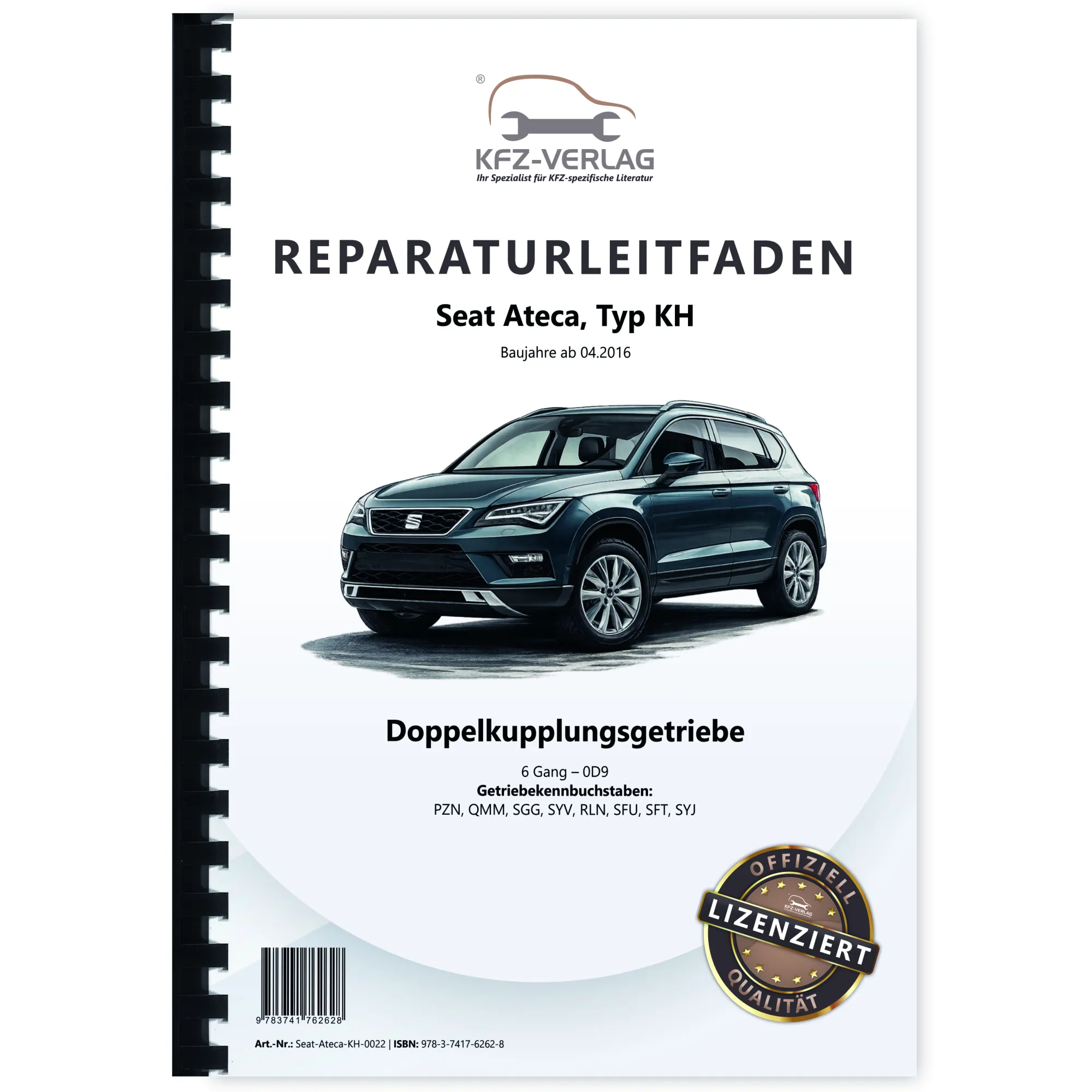 Seat Ateca Typ KH ab 2016 6 Gang Automatikgetriebe DKG 0D9 Reparaturanleitung