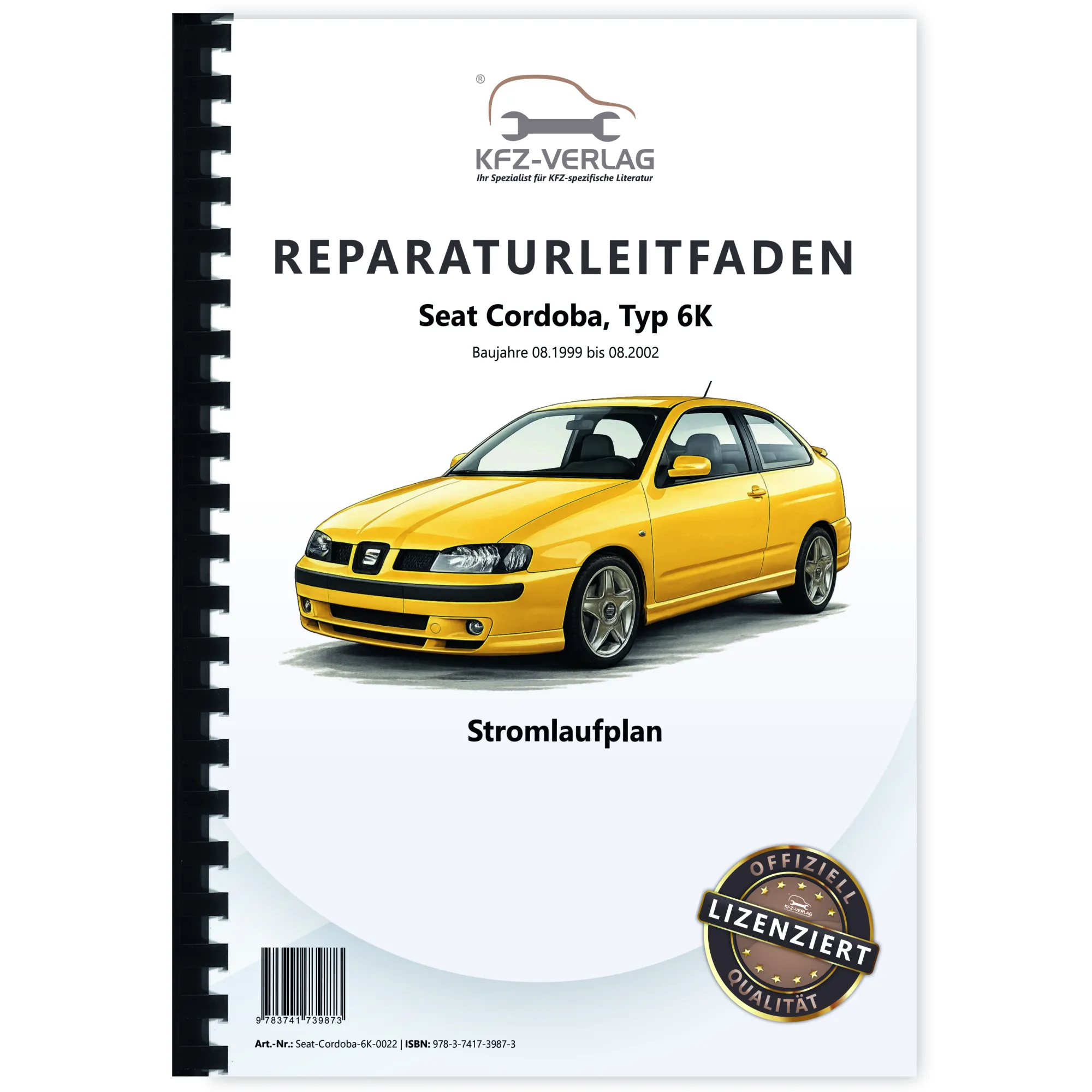 Seat Cordoba 6K 1999-2002 Schaltplan Stromlaufplan Verkabelung Elektrik Pläne