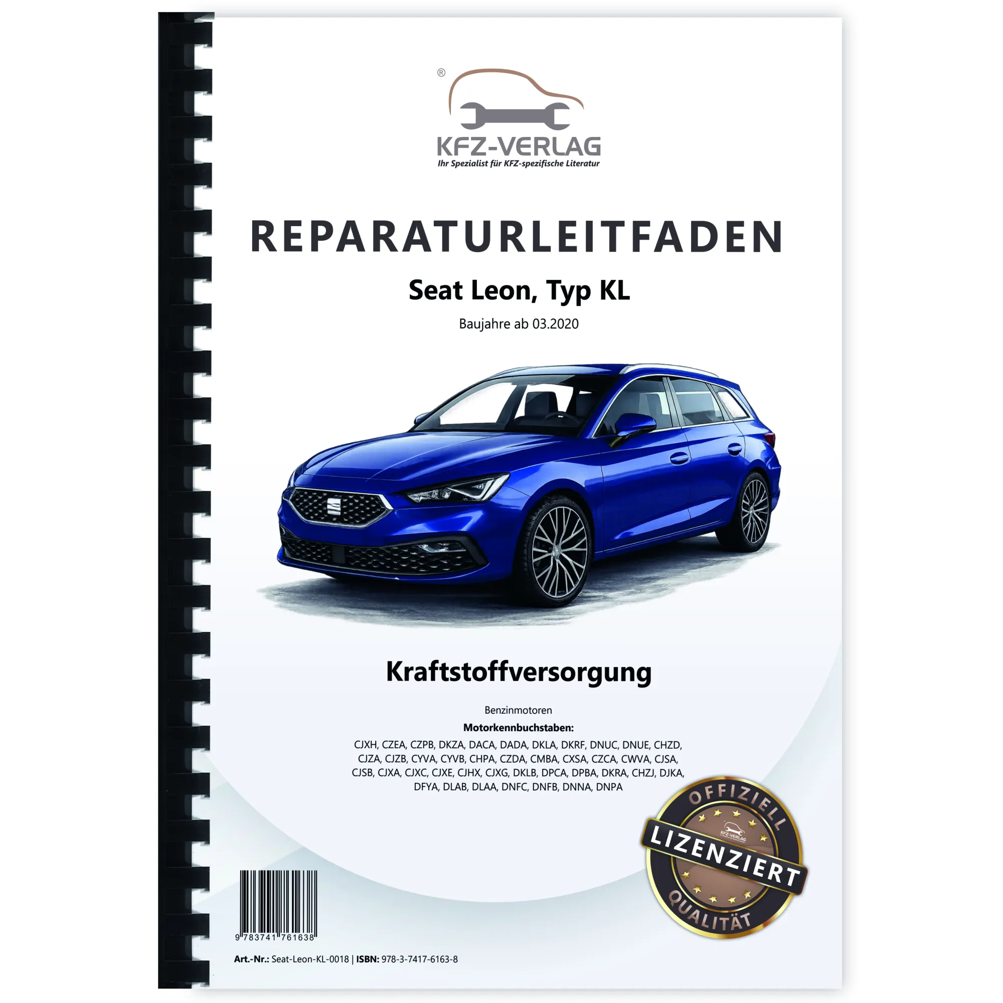 Seat Leon Typ KL ab 2020 Kraftstoffversorgung Benzinmotoren Reparaturanleitung
