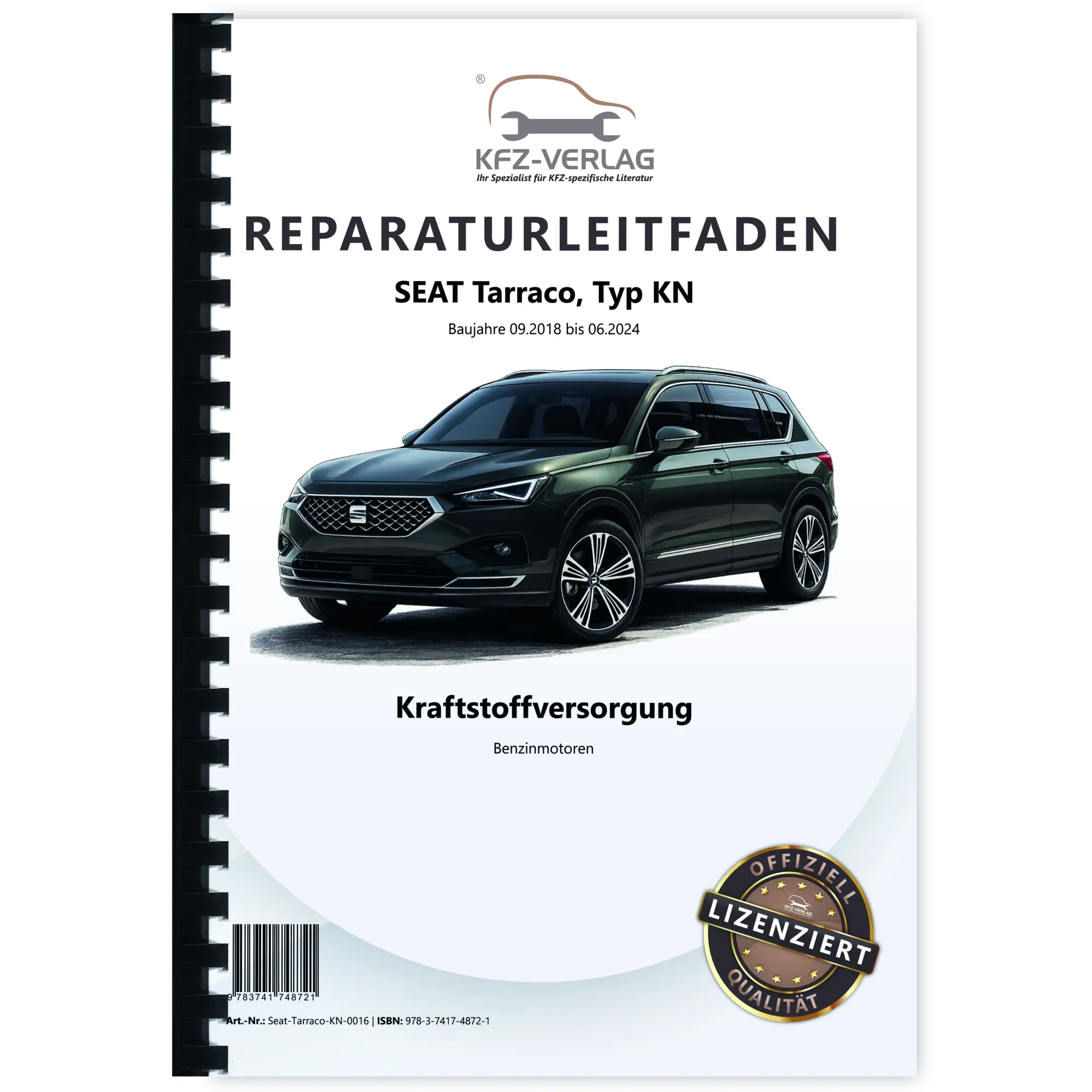 Seat Tarraco KN 2018-2024 Kraftstoffversorgung Benzinmotoren Reparaturanleitung