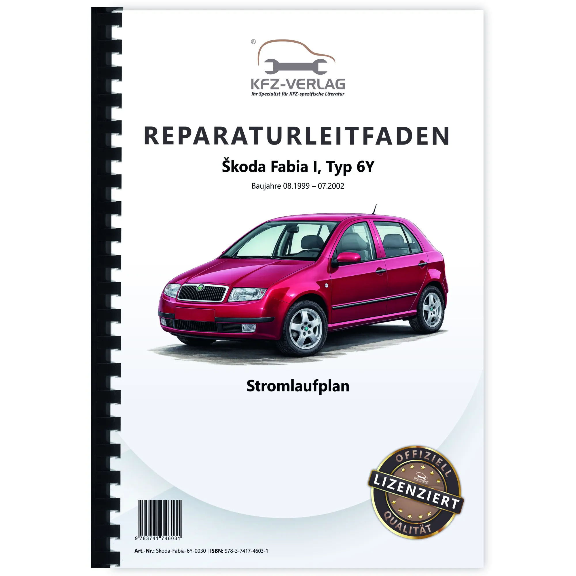 SKODA Fabia Typ 6Y 1999-2002 Schaltplan Stromlaufplan Verkabelung Elektrik Pläne