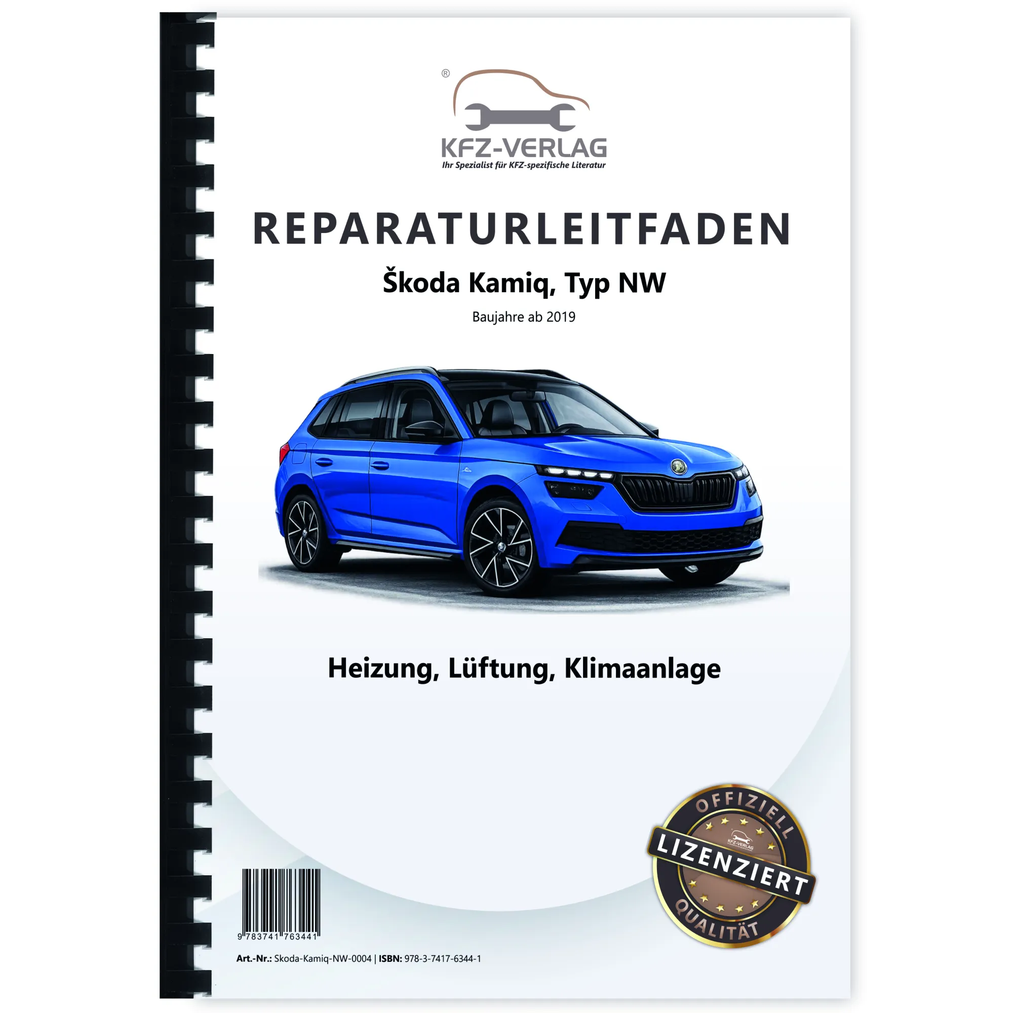 SKODA Kamiq Typ NW ab 2019 Heizung Belüftung Klimaanlage Reparaturanleitung