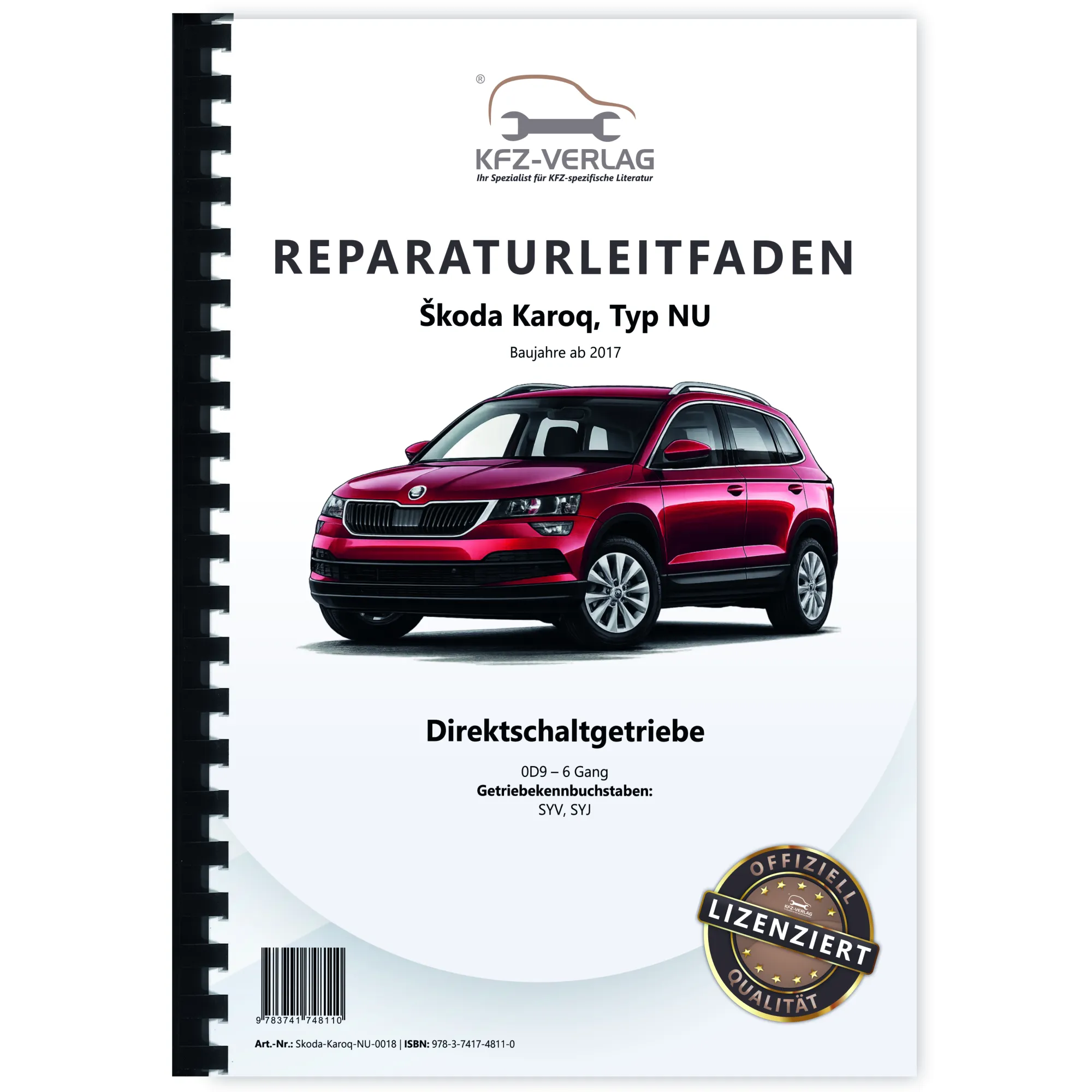 Skoda Karoq NU ab 2017 6 Gang Automatikgetriebe DSG DKG 0D9 Reparaturanleitung