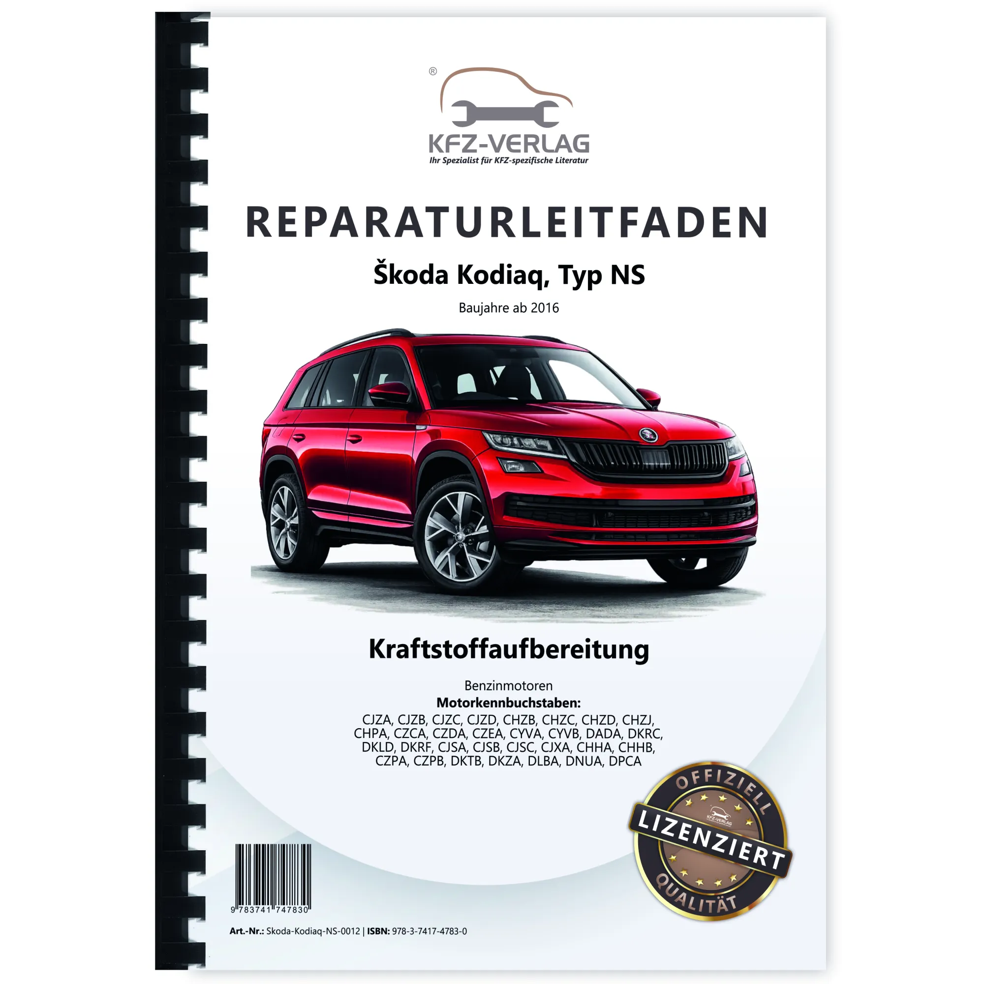 Skoda Kodiaq NS ab 2016 Kraftstoffversorgung Benzinmotoren Reparaturanleitung