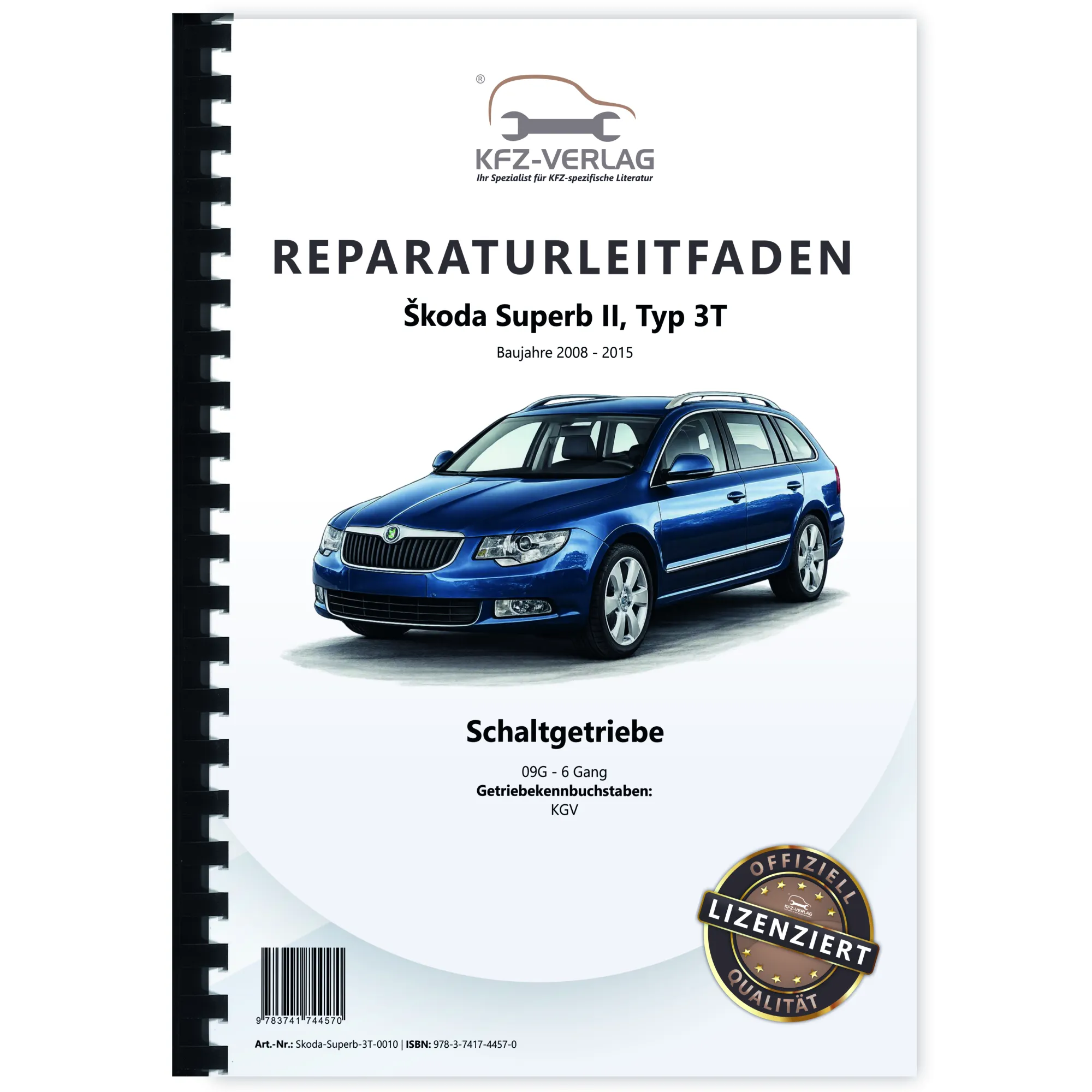 SKODA Superb II 3T (08-15) 6 Gang Automatikgetriebe 09G Reparaturanleitung