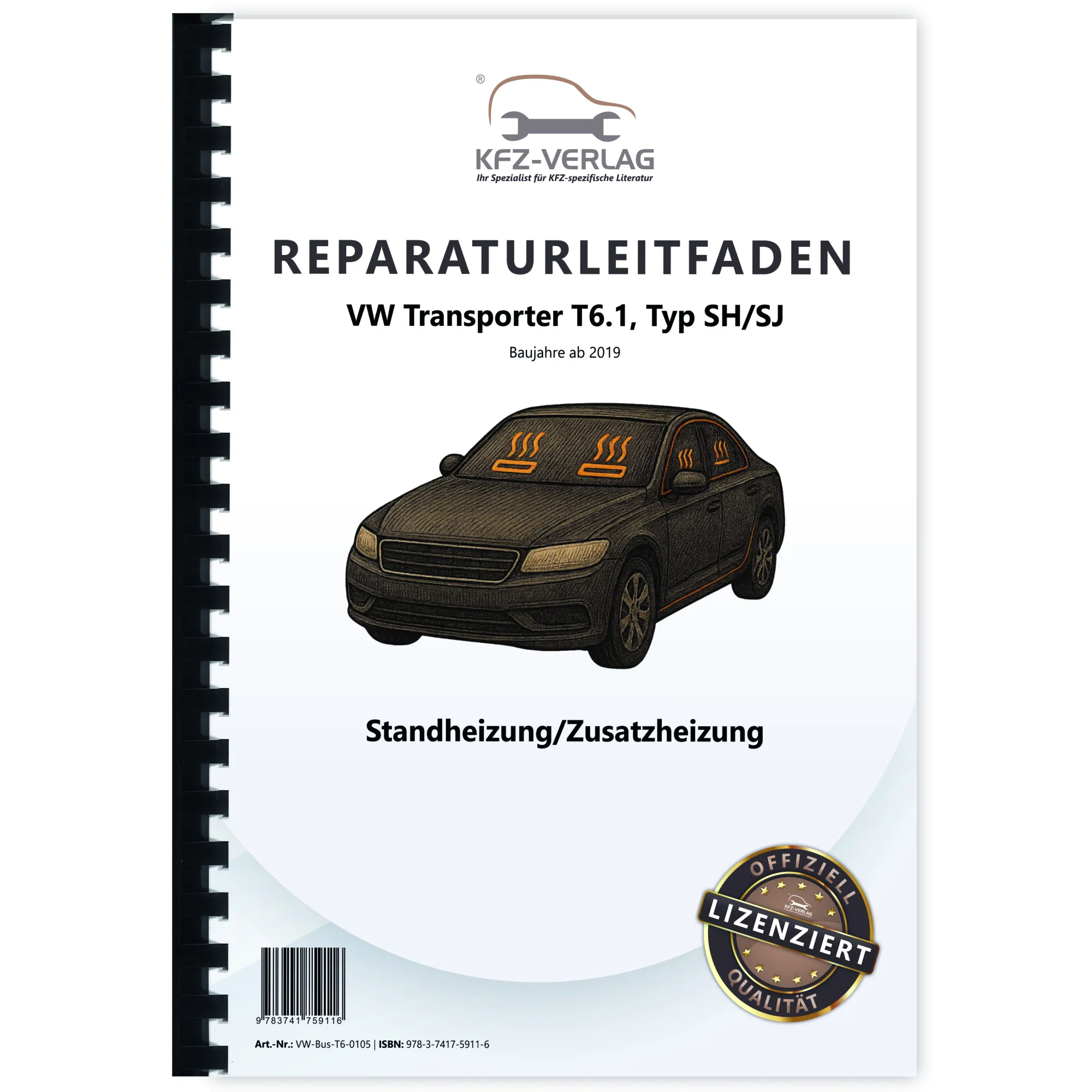 VW Transporter T6.1 ab 2019 Standheizung Zusatzheizung Reparaturanleitung