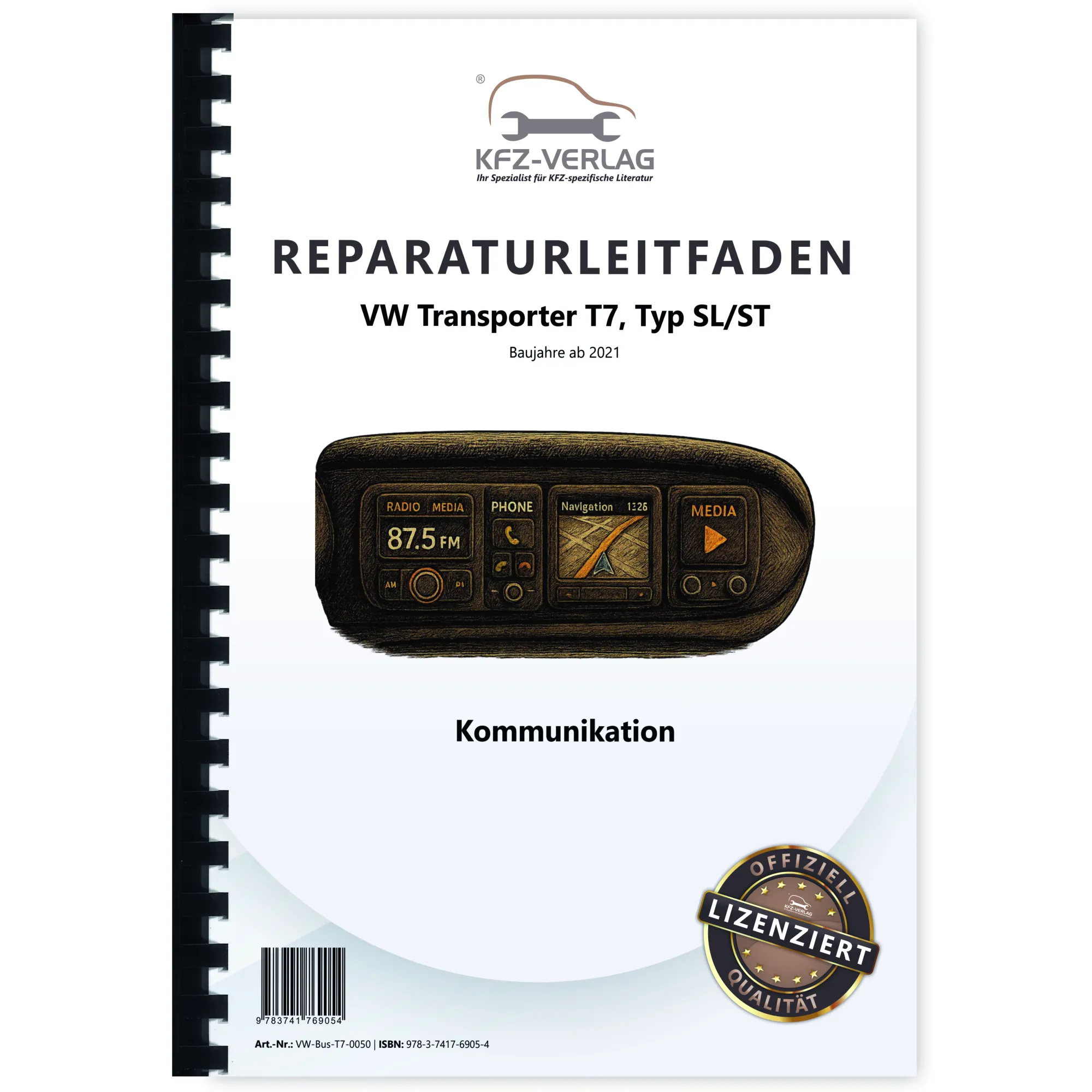 VW Transporter T7 ab 2021 Radio Navigation Kommunikation Reparaturanleitung