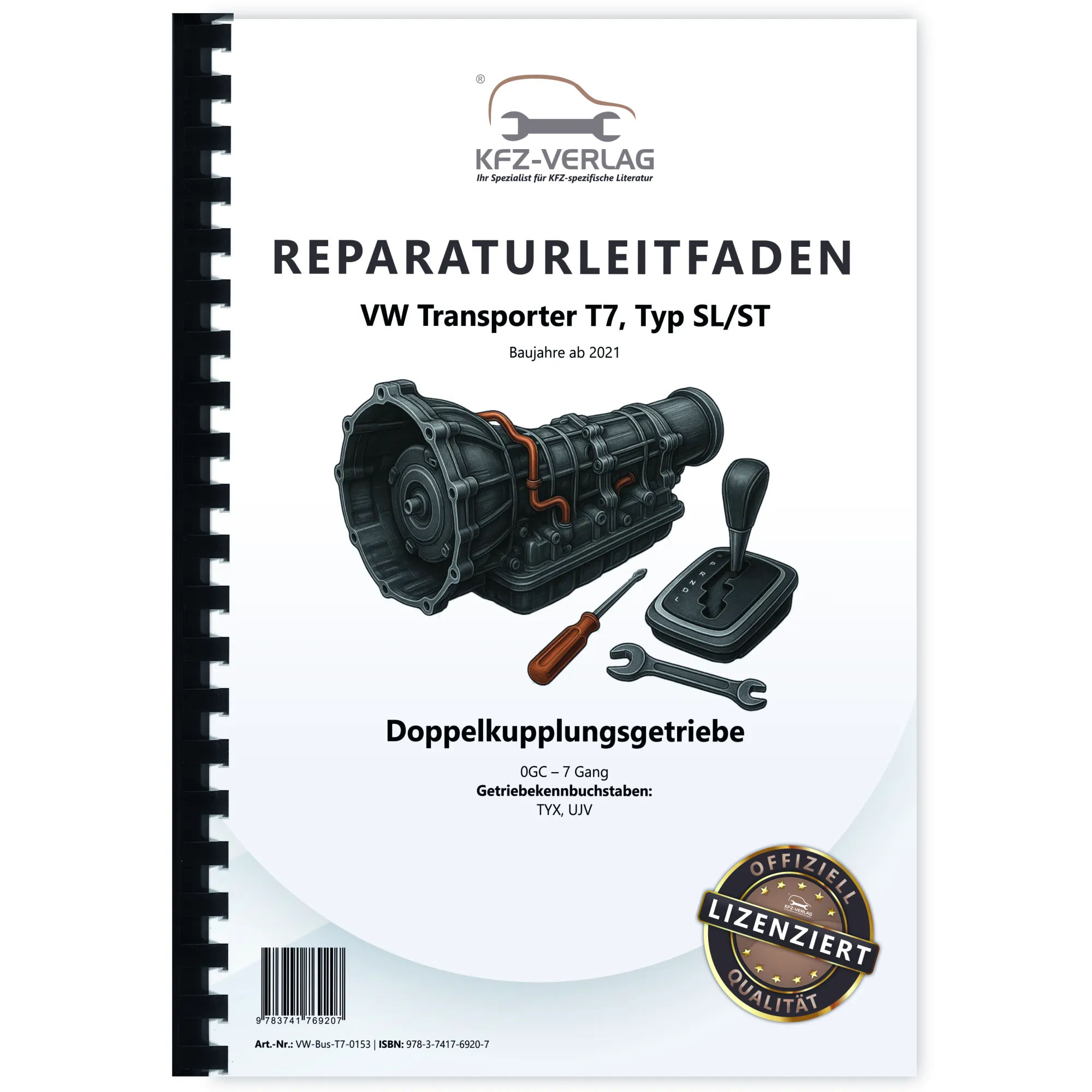 VW Transporter T7 ab 2021 7 Gang Automatikgetriebe DKG 0GC Reparaturanleitung