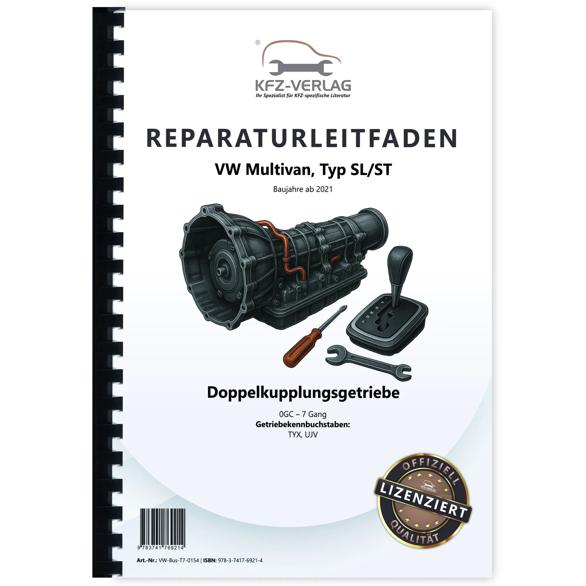 VW Multivan SL ST ab 2021 7 Gang Automatikgetriebe DKG 0DD Reparaturanleitung