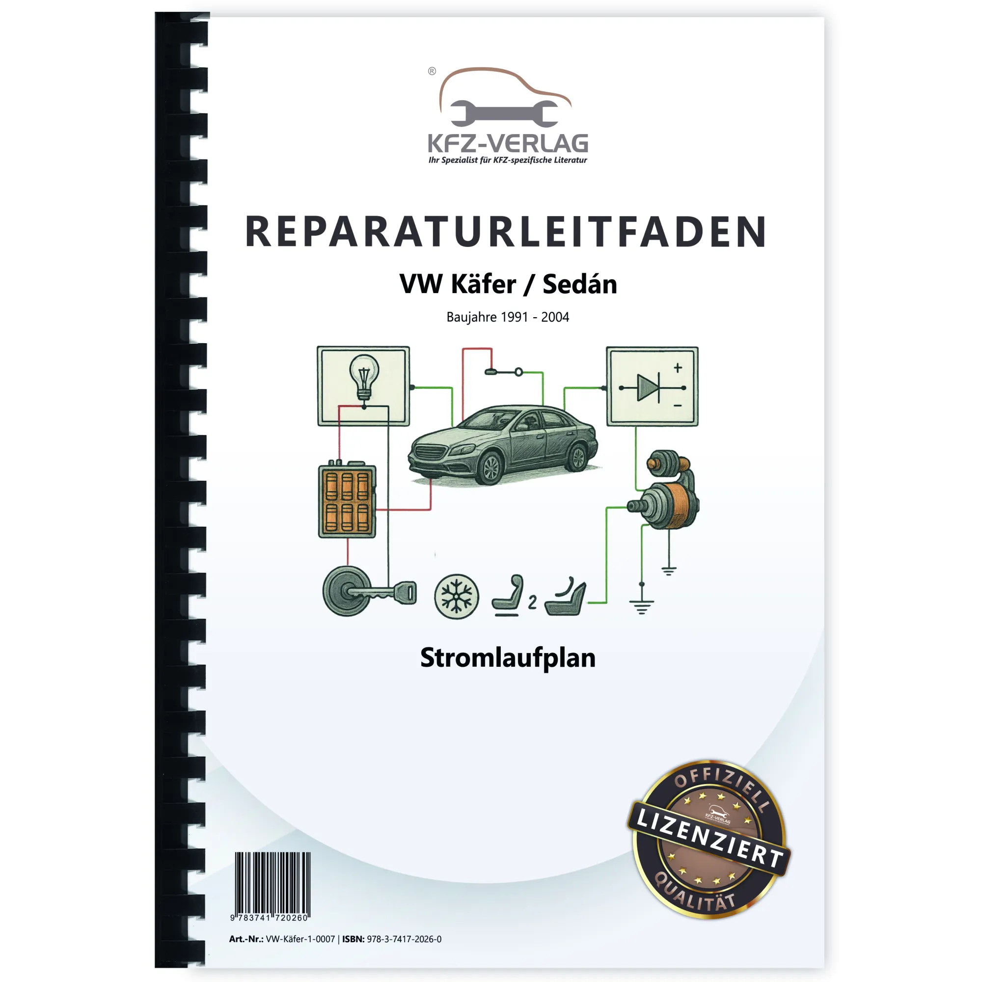 VW Käfer Sedan 1991-2004 Schaltplan Stromlaufplan Verkabelung Elektrik Pläne VW Käfer Sedan 1991-2004 Schaltplan Stromlaufplan Verkabelung Elektrik Pläne
