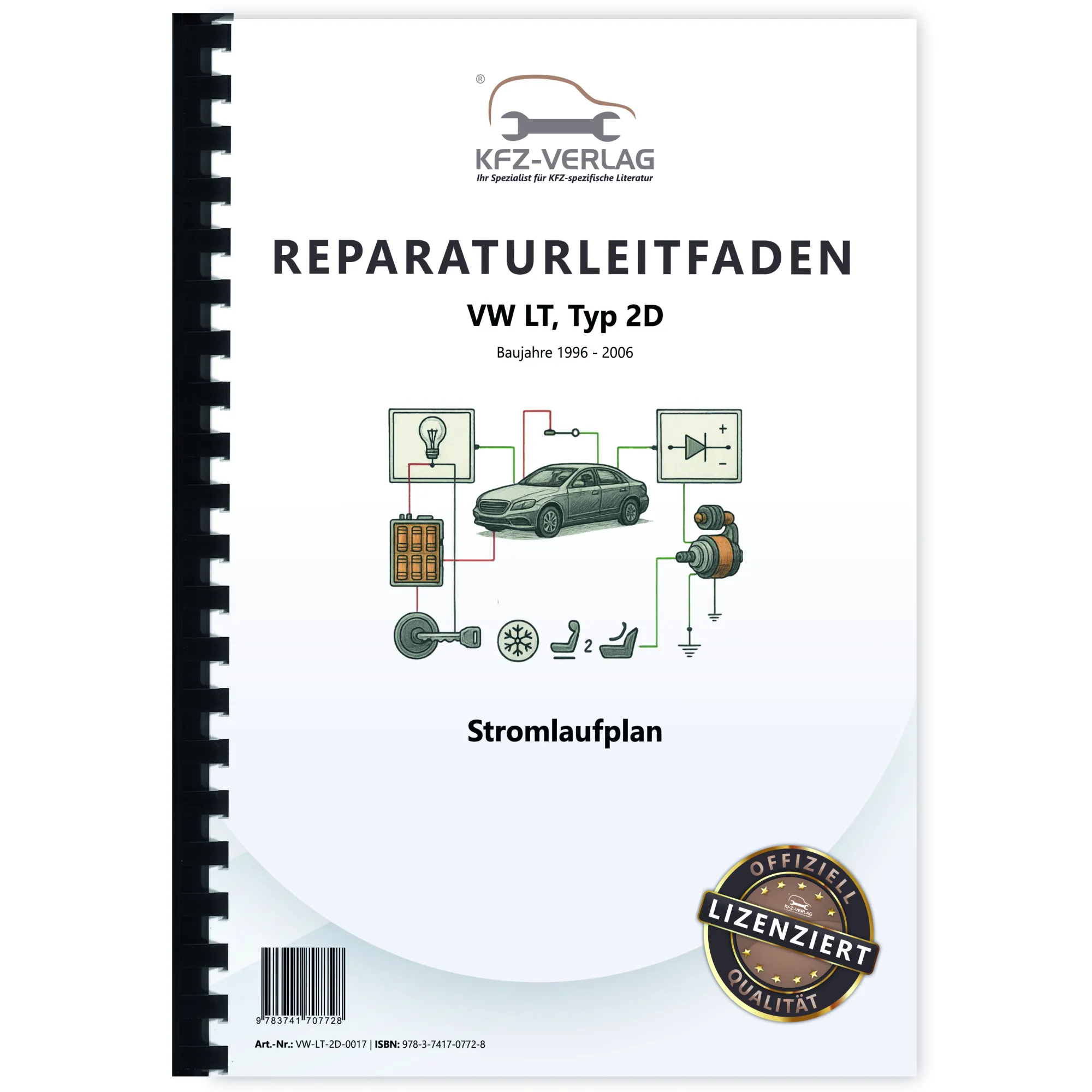 VW LT Typ 2D 1996-2006 Schaltplan Stromlaufplan Verkabelung Elektrik Pläne
