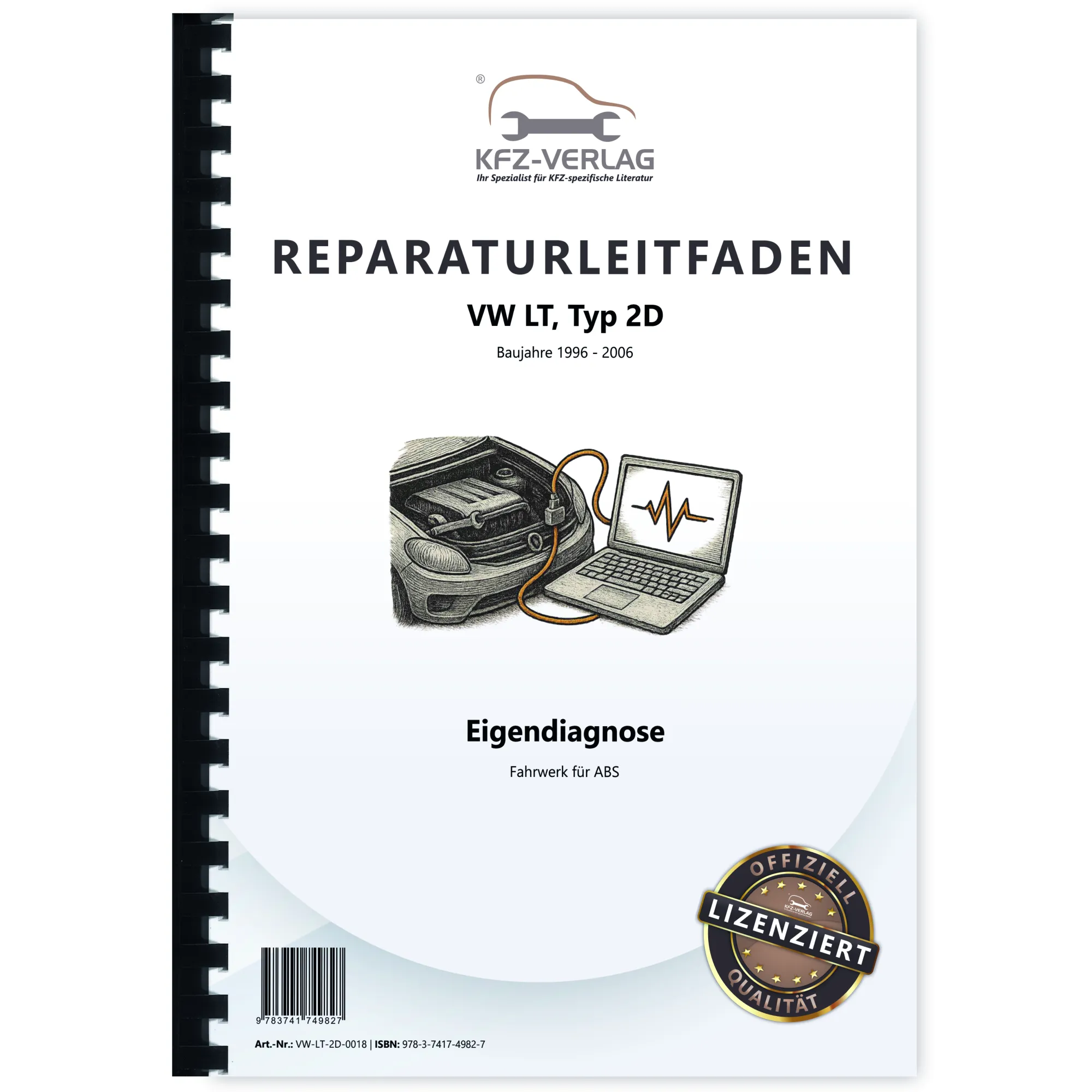 VW LT Typ 2D 1996-2006 Eigendiagnose Fahrwerk Bremsen Reparaturanleitung
