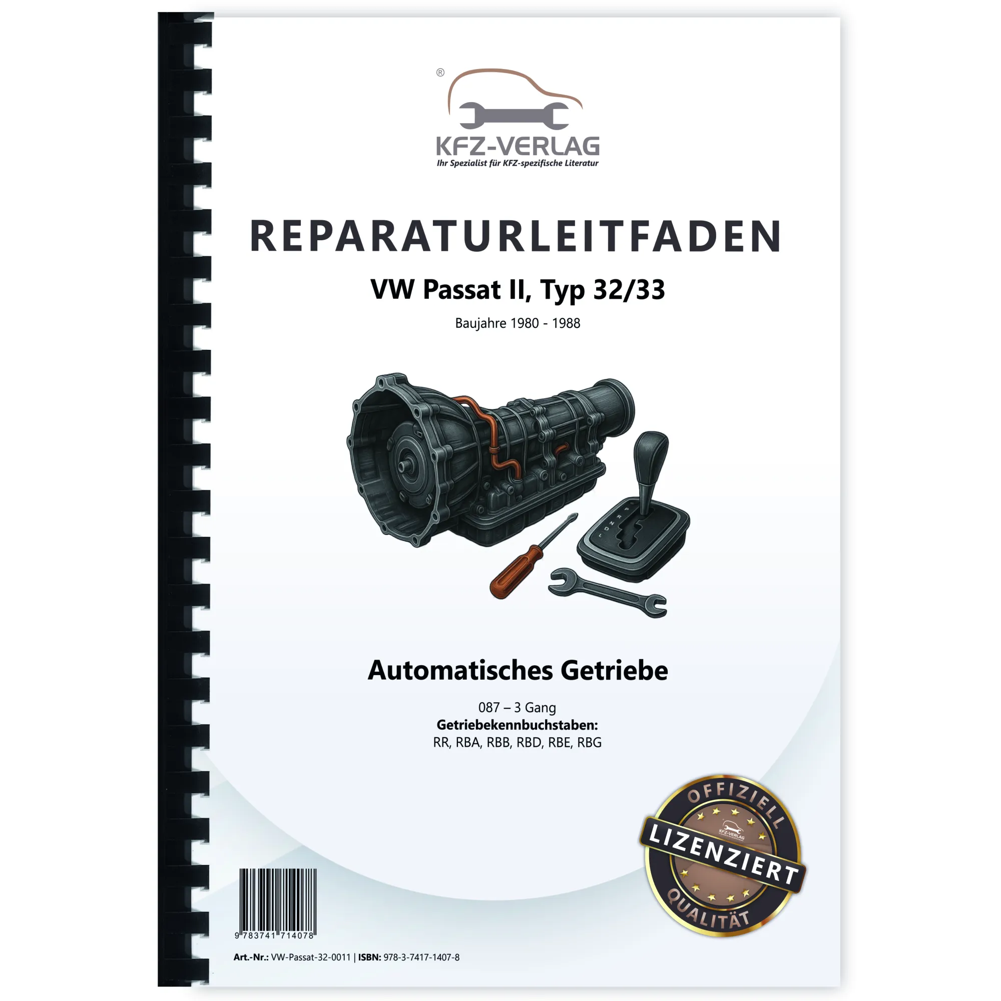VW Passat 2 Typ 32 (80-88) 3 Gang Automatikgetriebe 087 Reparaturanleitung