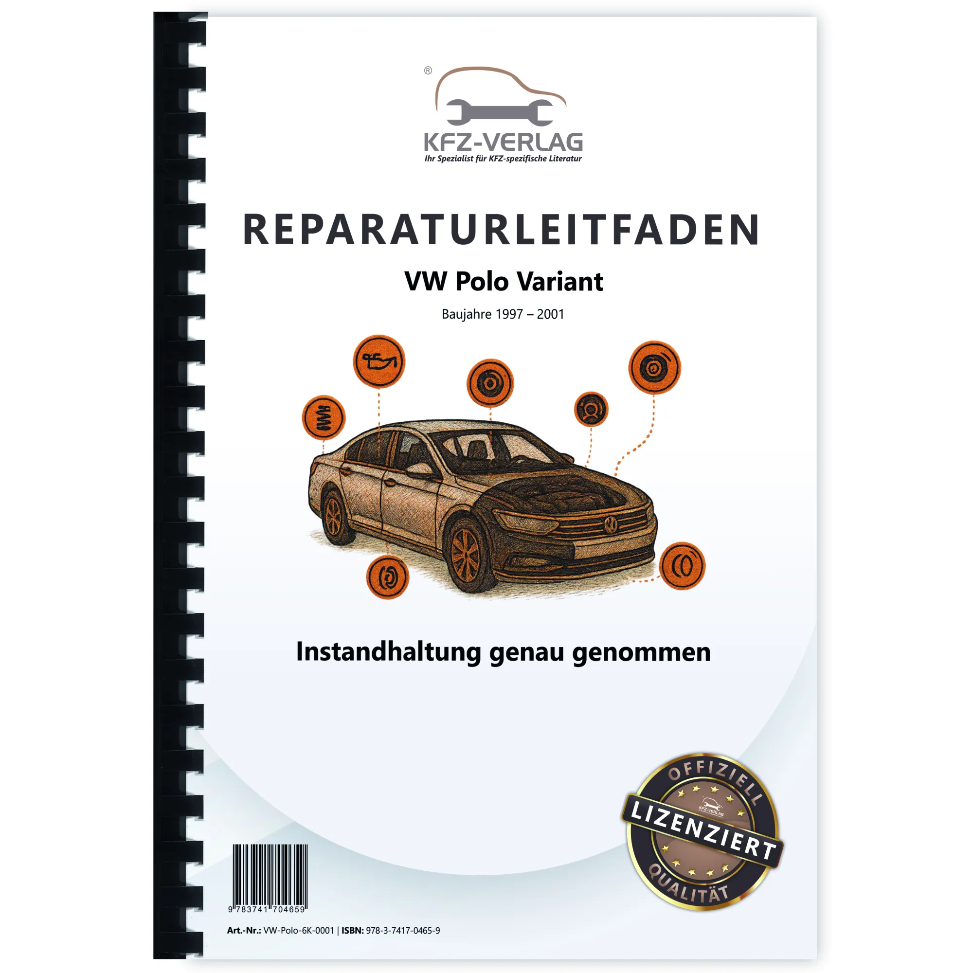 VW Polo 3 Variant 1997-2001 Instandhaltung Inspektion Wartung Reparaturanleitung
