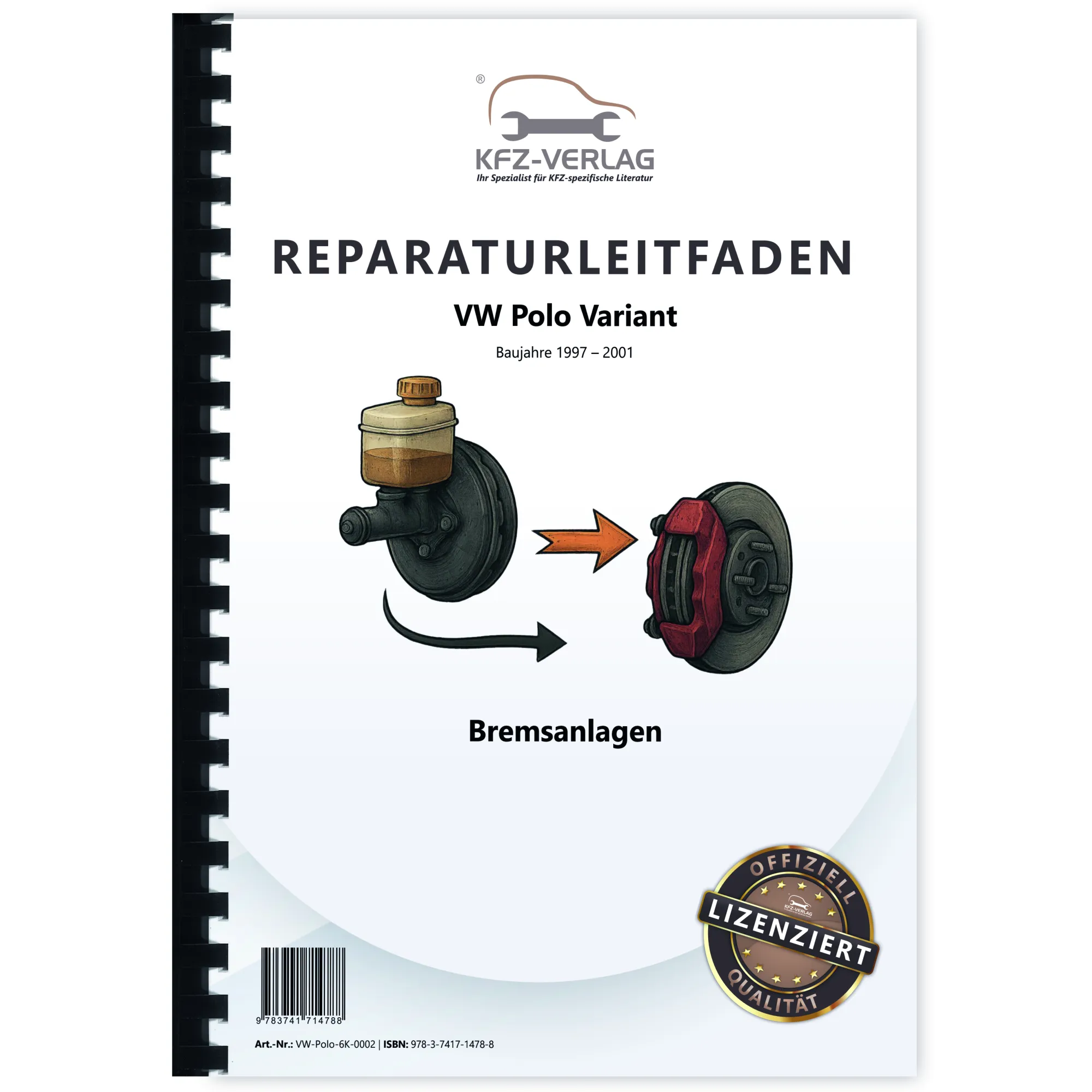 VW Polo 3 Variant 1997-2001 Bremsanlagen Bremsen System Reparaturanleitung