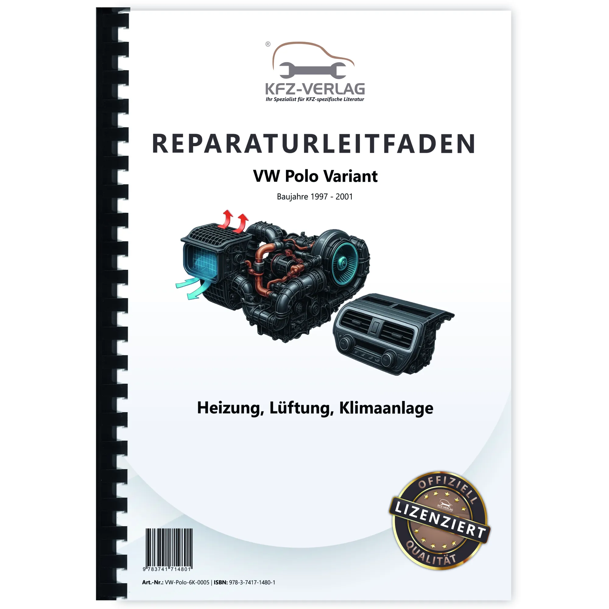 VW Polo 3 Variant 1997-2001 Heizung Belüftung Klimaanlage Reparaturanleitung