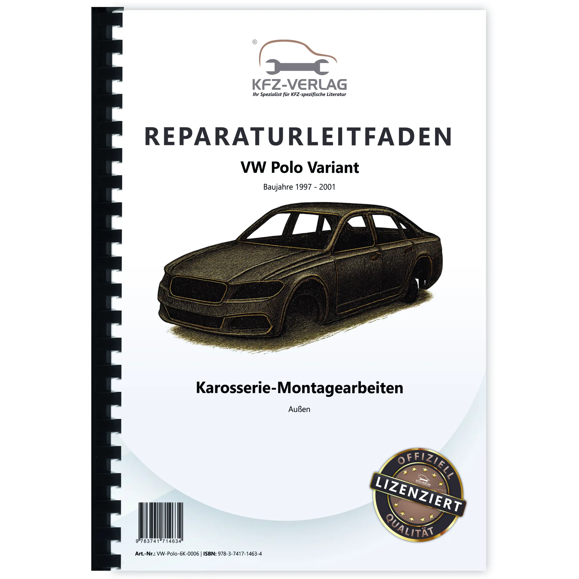 VW Polo 3 Variant 1997-2001 Karosserie Montagearbeiten Außen Reparaturanleitung