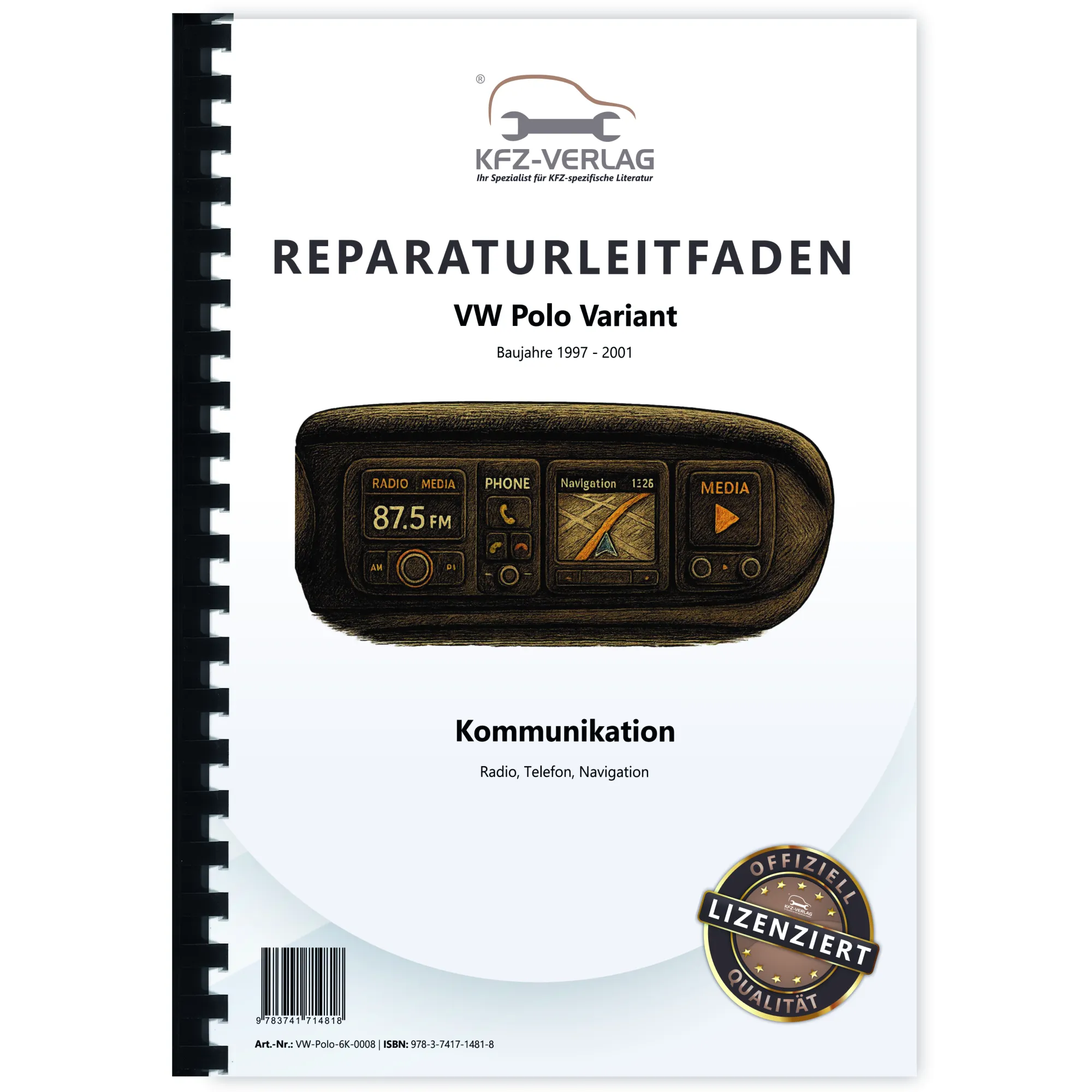 VW Polo 3 Variant 1997-2001 Radio Navigation Kommunikation Reparaturanleitung
