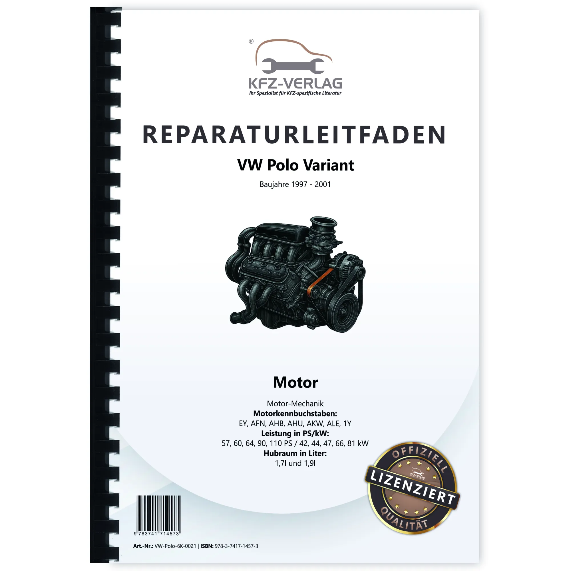 VW Polo 3 6K Variant (97-01) Dieselmotor Mechnaik 57-110 PS Reparaturanleitung