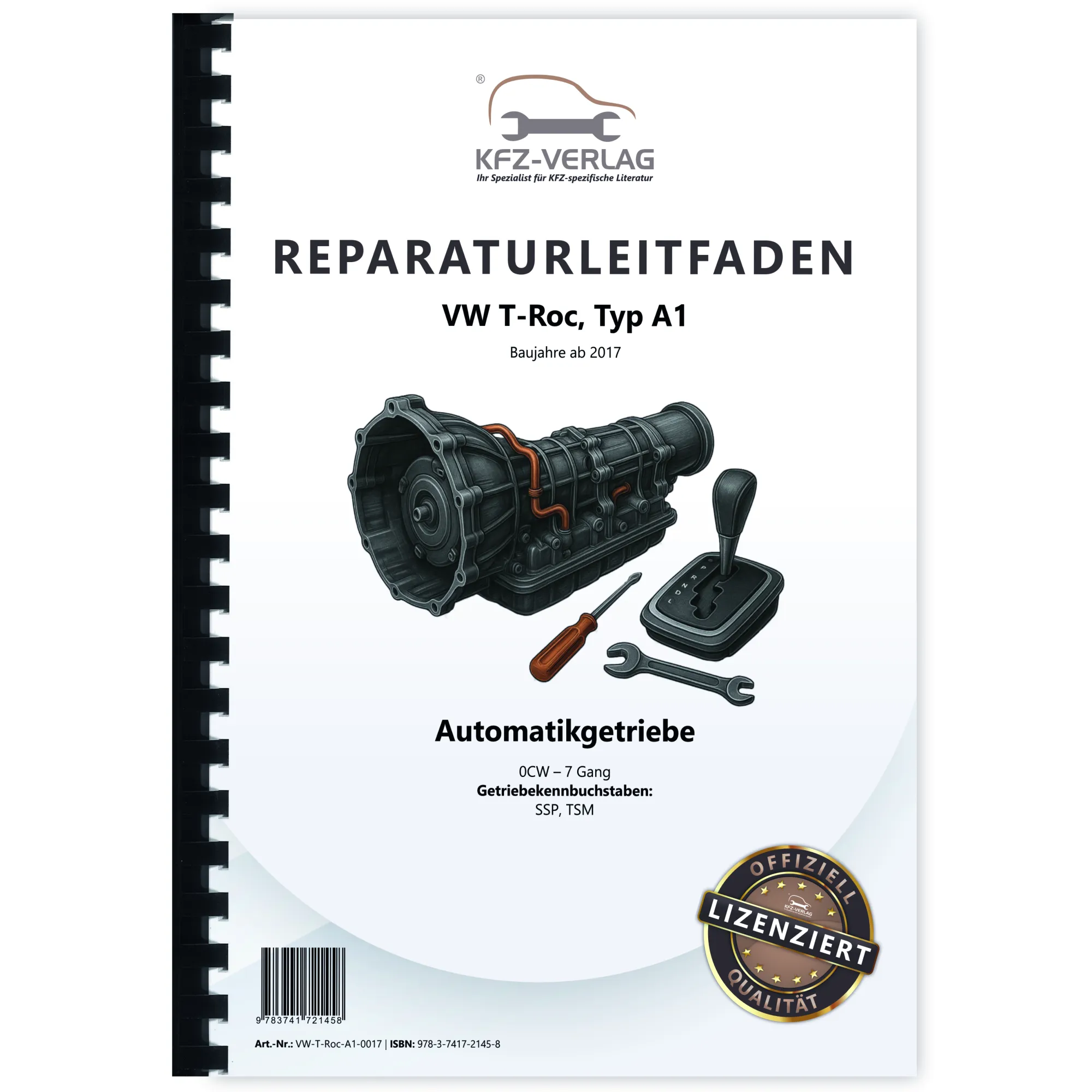 VW T-Roc Typ A1 ab 2017 7 Gang Automatikgetriebe DSG DKG 0CW Reparaturanleitung