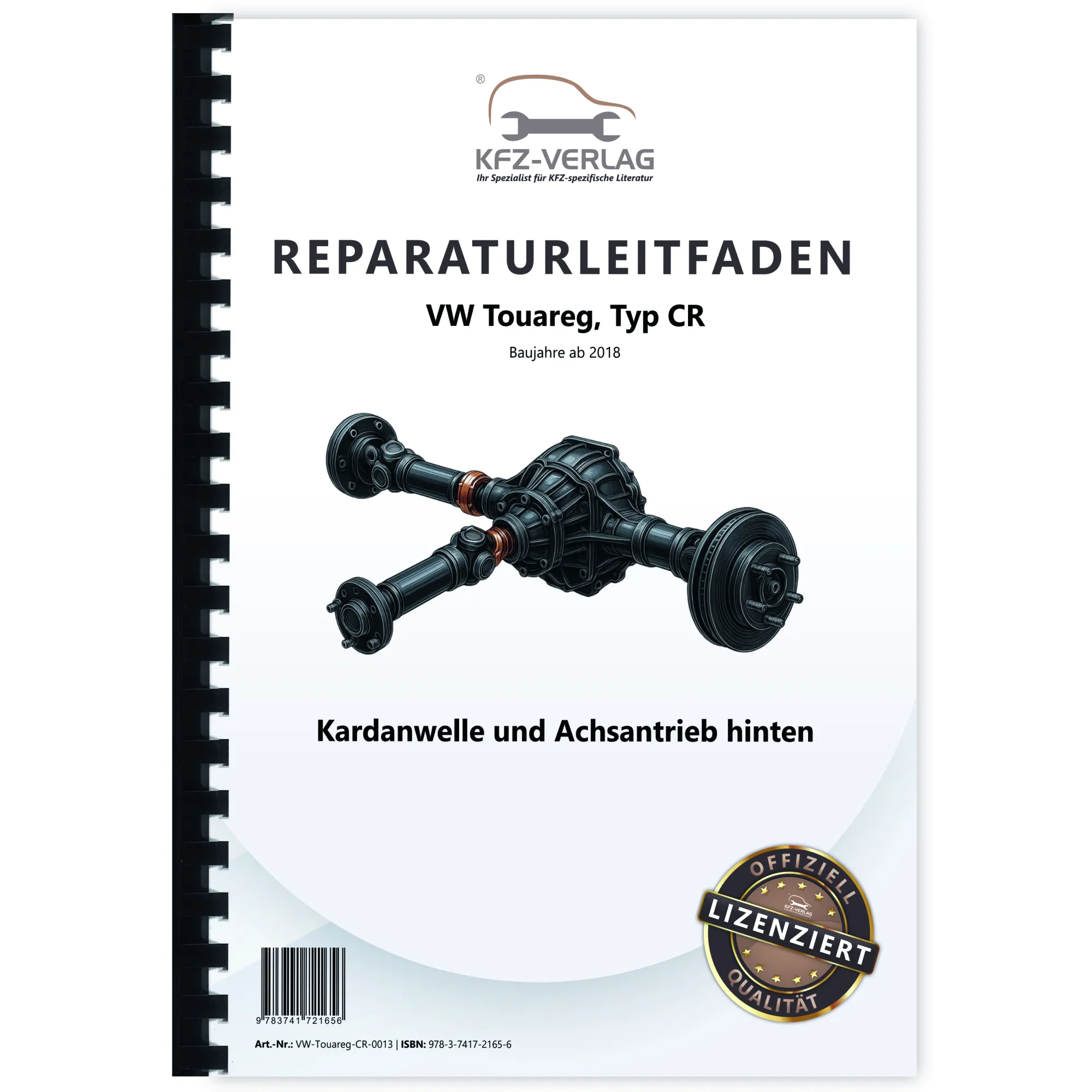 VW Touareg Typ CR ab 2018 Kardanwelle Achsantrieb hinten Reparaturanleitung