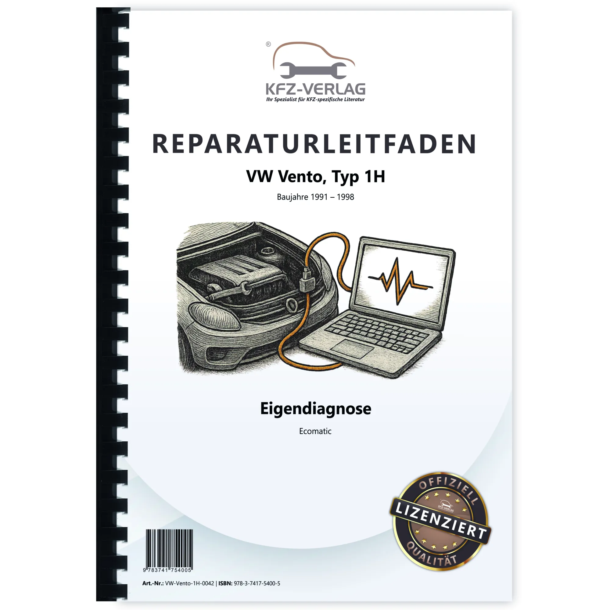 VW Vento Typ 1H 1991-1998 Eigendiagnose Ecomatic Reparaturanleitung