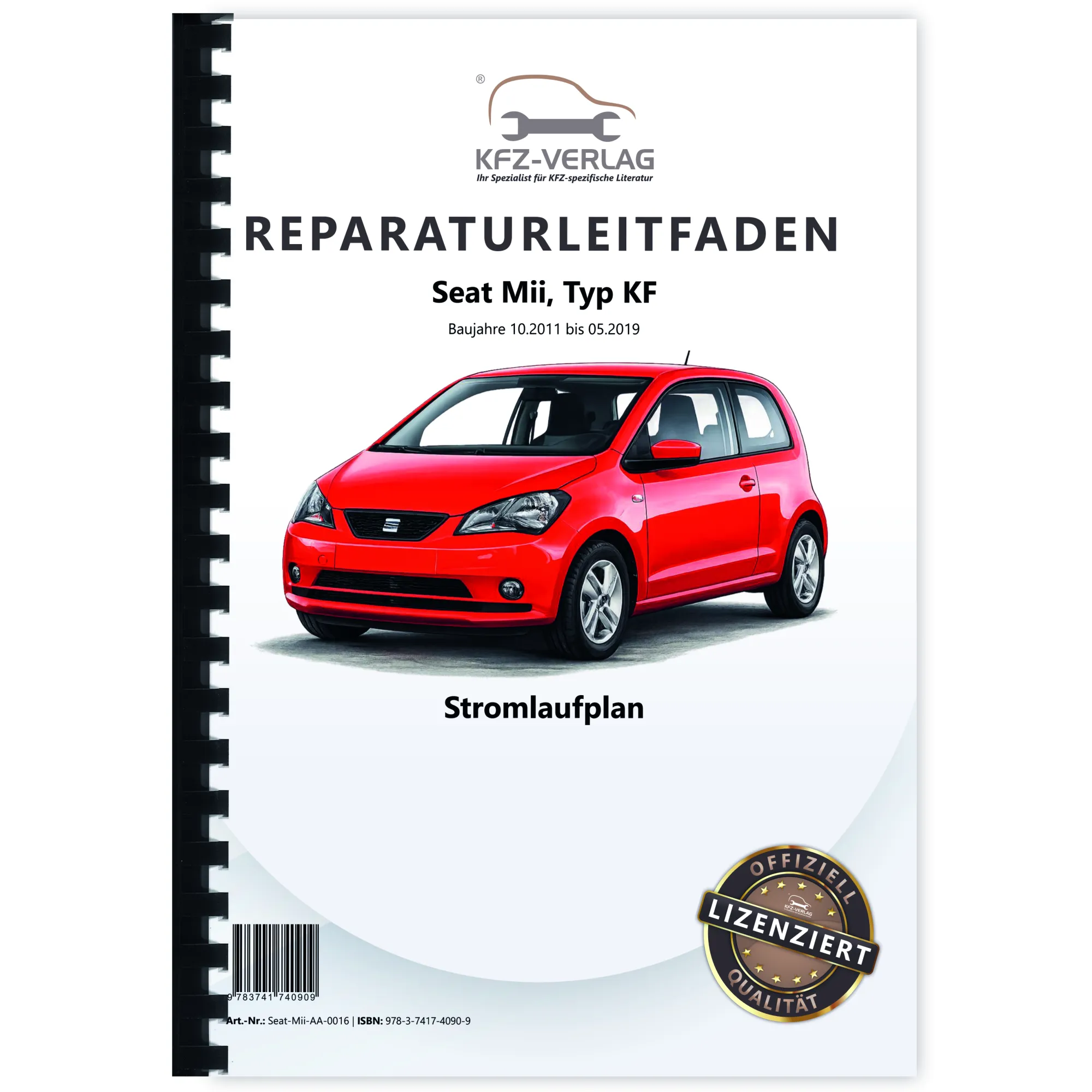 Seat Mii Typ KF 2011-2019 Schaltplan Stromlaufplan Verkabelung Elektrik Pläne