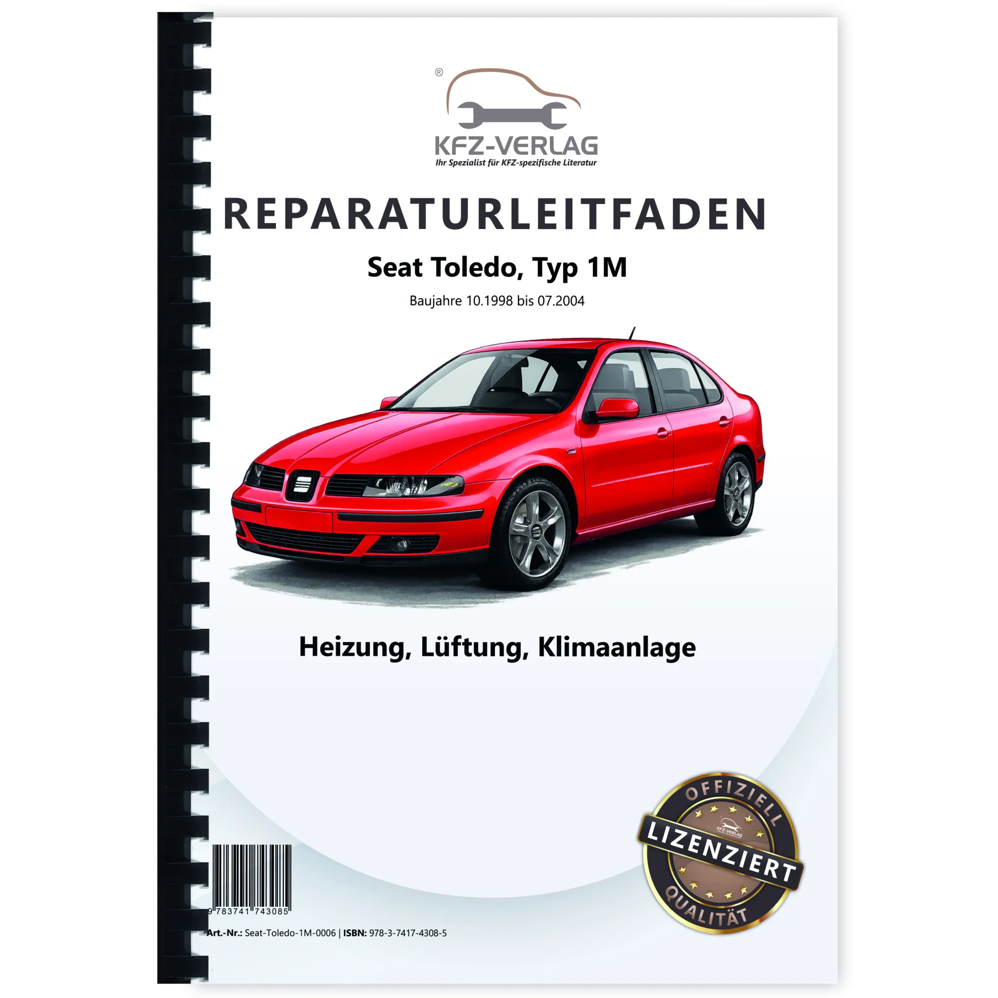 Seat Toledo Typ 1M 1998-2004 Heizung Lüftung Klimaanlage Reparaturanleitung